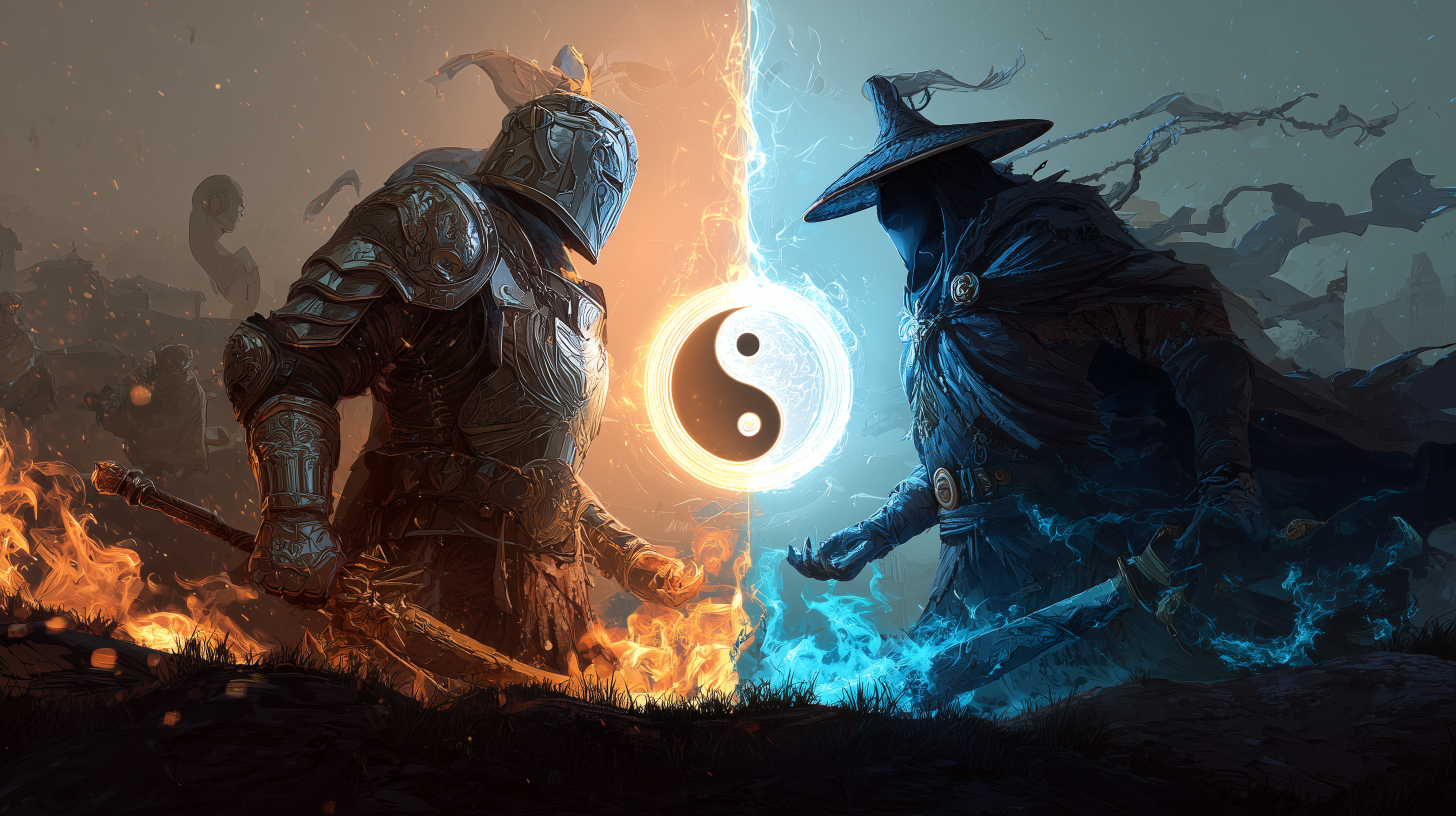 fond d'écran Yin et yang 4:3 téléchargement gratuit