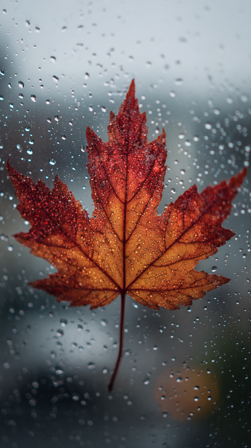 fond d'écran coloriage Érable rouge iphone x télécharger gratuit