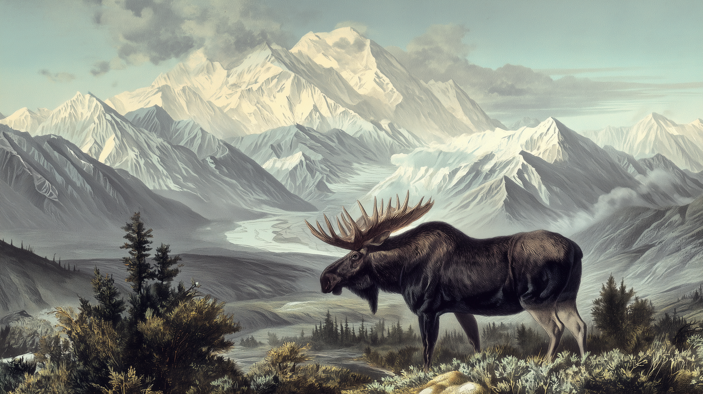 fond d'écran Alces alces pc téléchargement gratuit