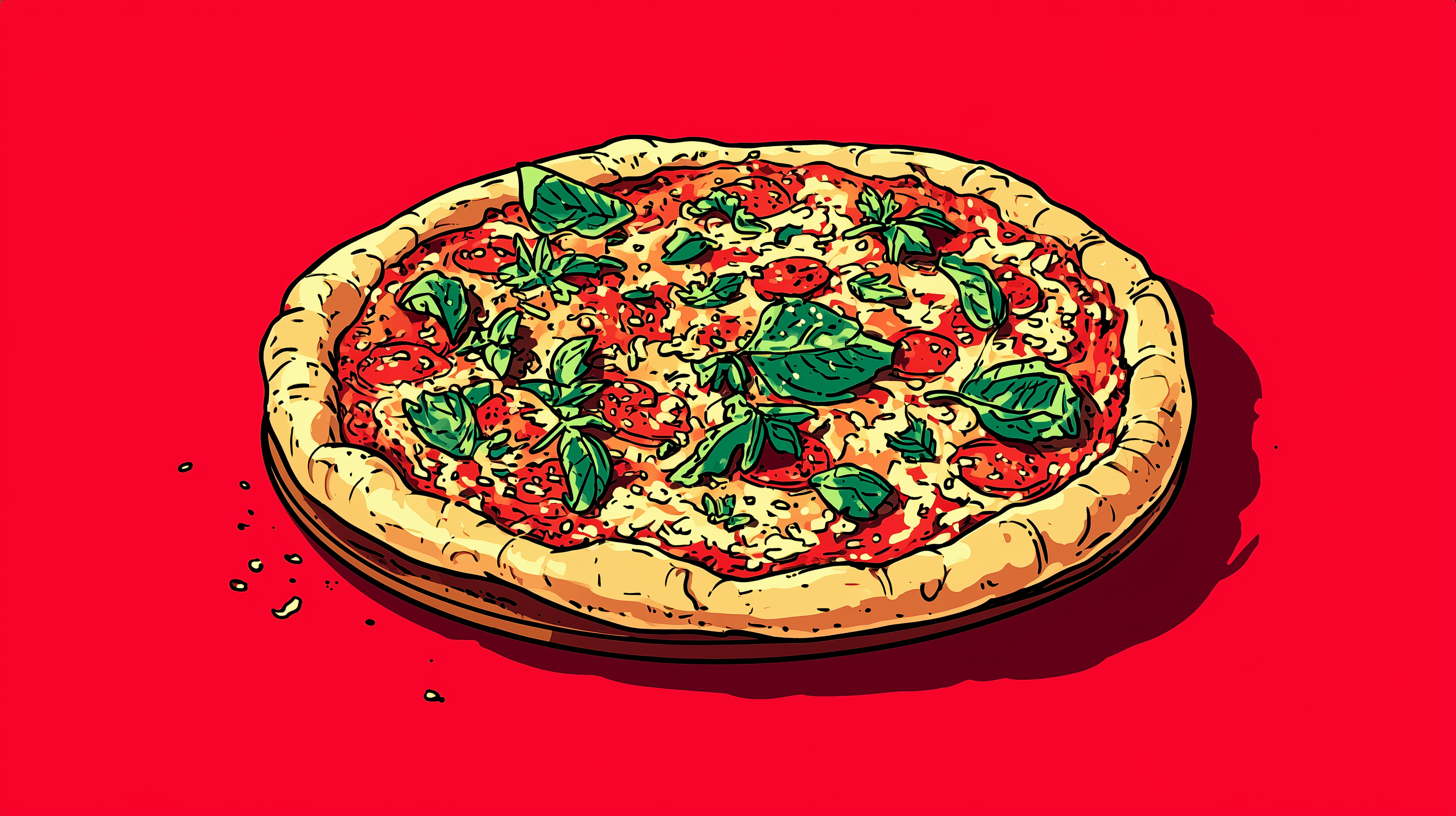 fond d'écran Pizza pc 1920x1080 4k téléchargement gratuit