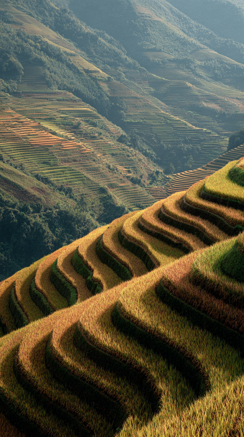 fond d'écran Rizière iphone original télécharger gratuit