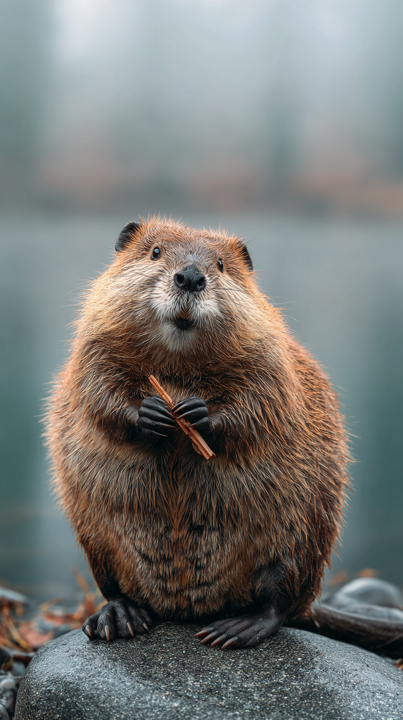 fond d'écran Castor téléphone Huawei gratuit