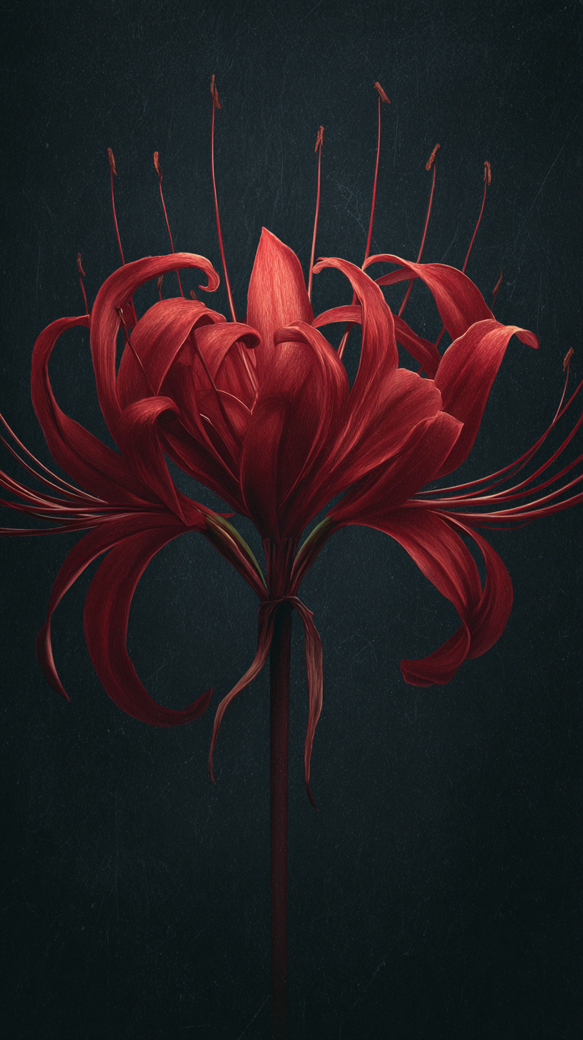 fond d'écran Lycoris radiata iphone 15 pro max 4k gratuit