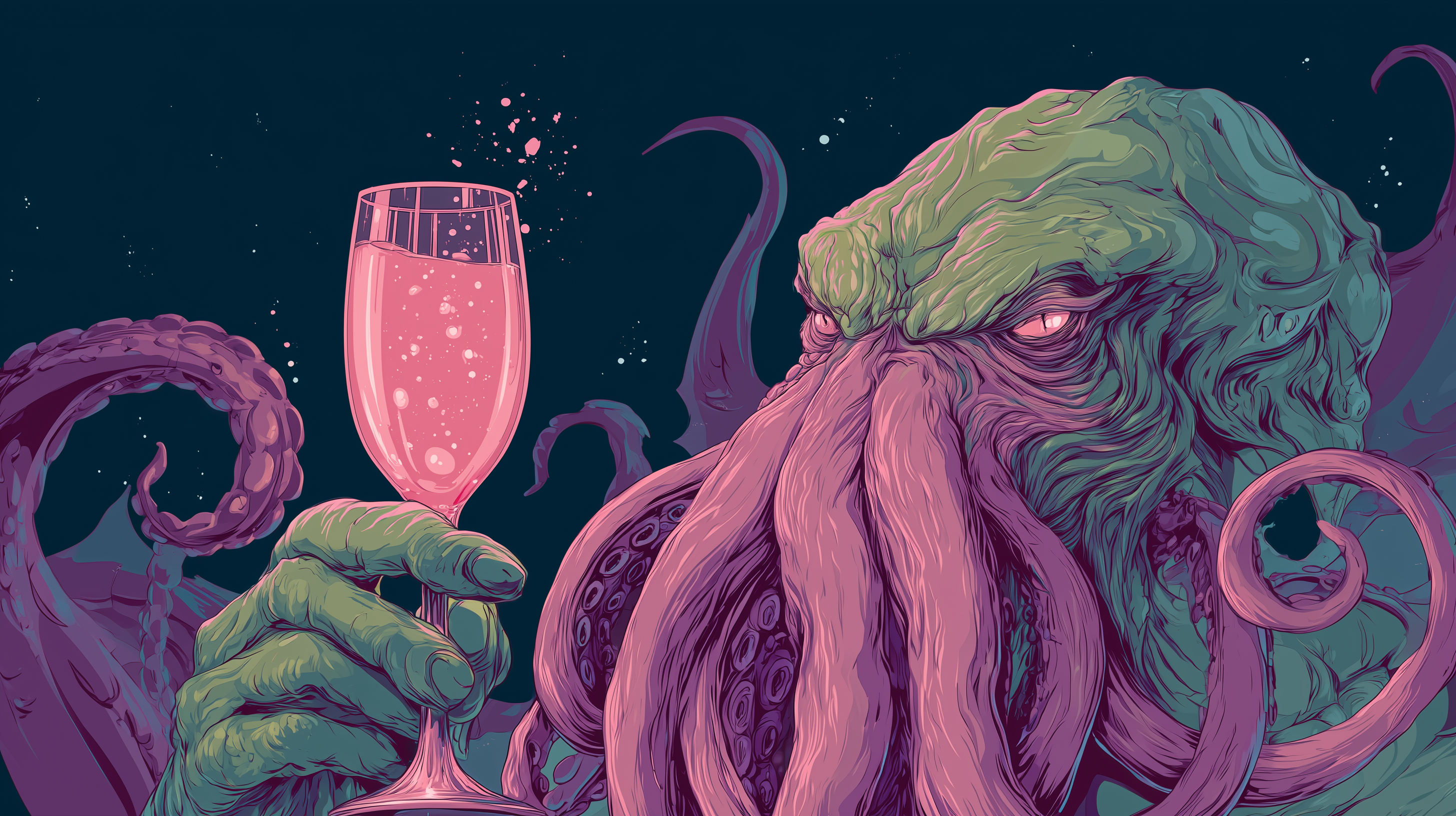 fond d'écran Cthulhu windows 11 ultra hd téléchargement gratuit