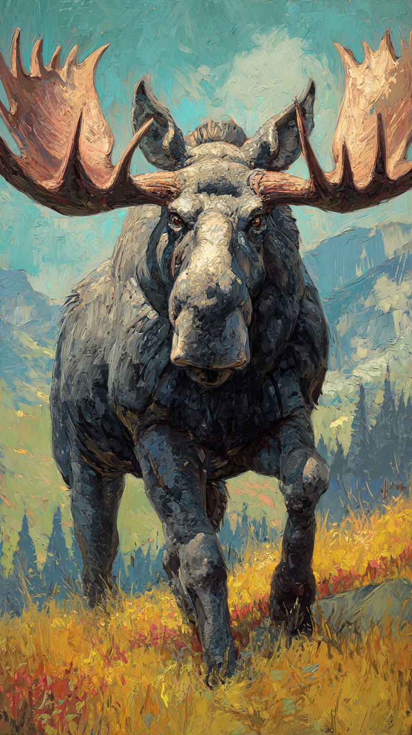 fond d'écran Alces alces téléphone Google télécharger gratuit