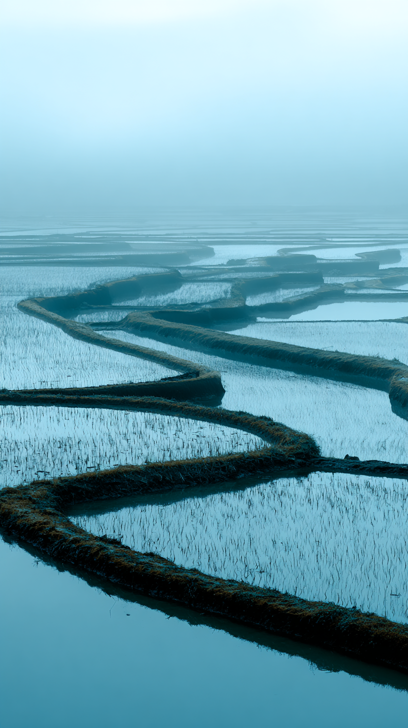 fond d'écran Rizière téléphone 4k gratuit