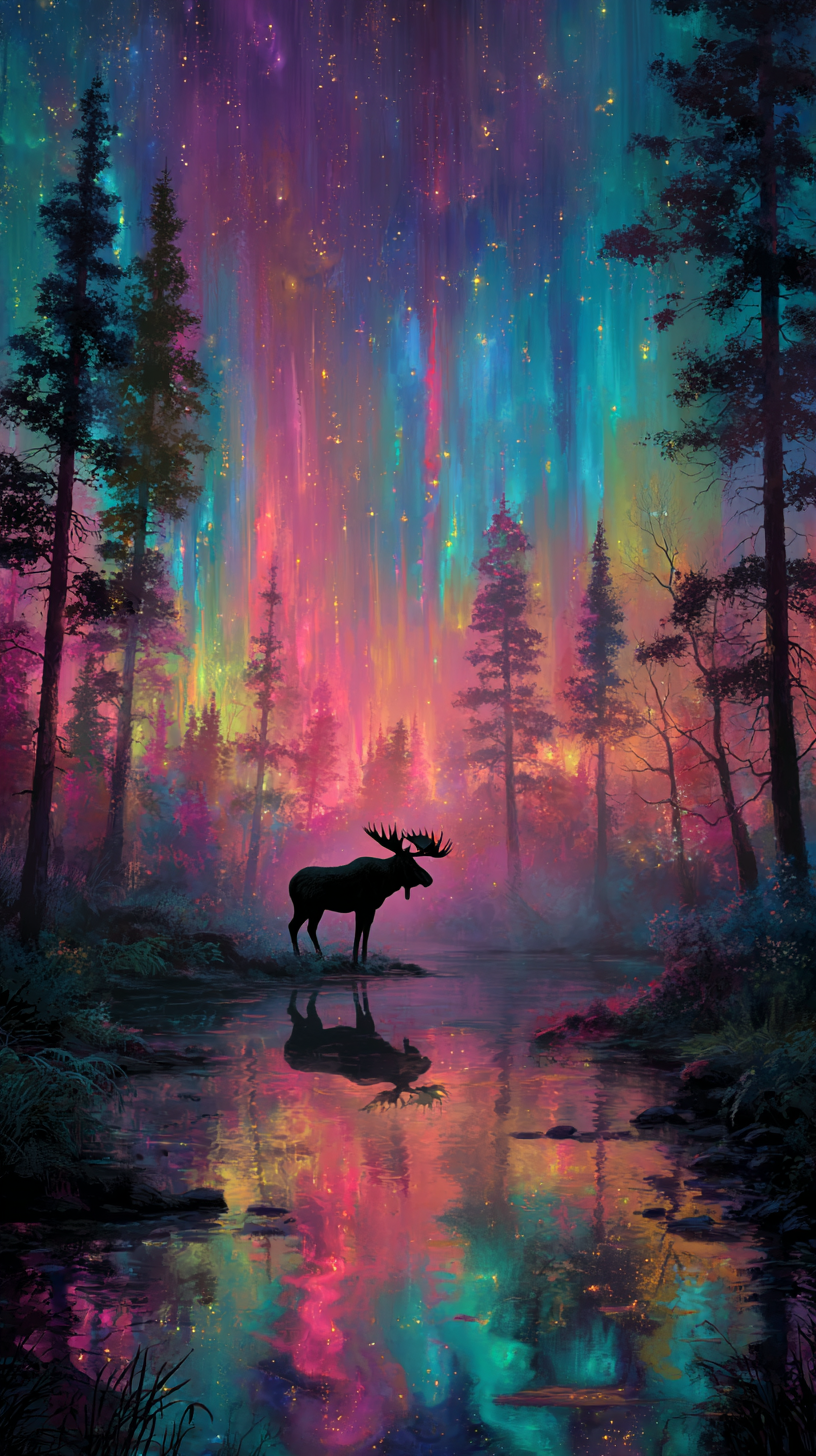 fond d'écran Alces alces iphone 14 télécharger gratuit