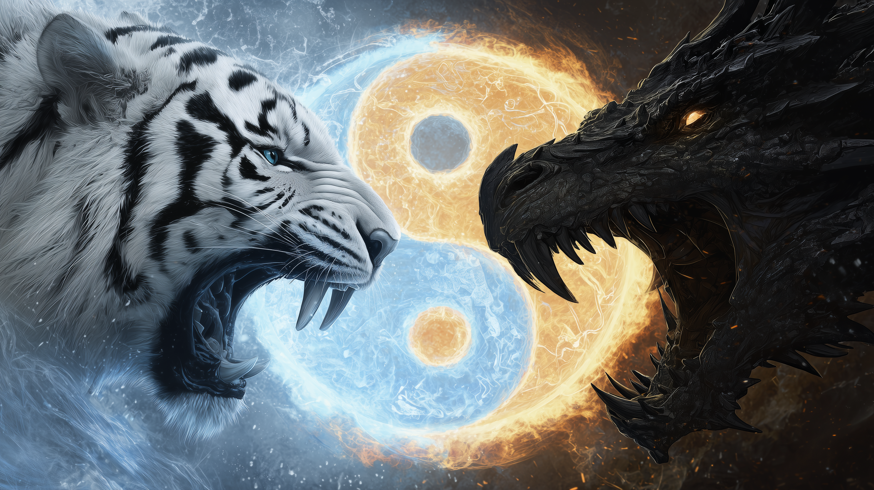 fond d'écran Yin et yang haute définition téléchargement gratuit