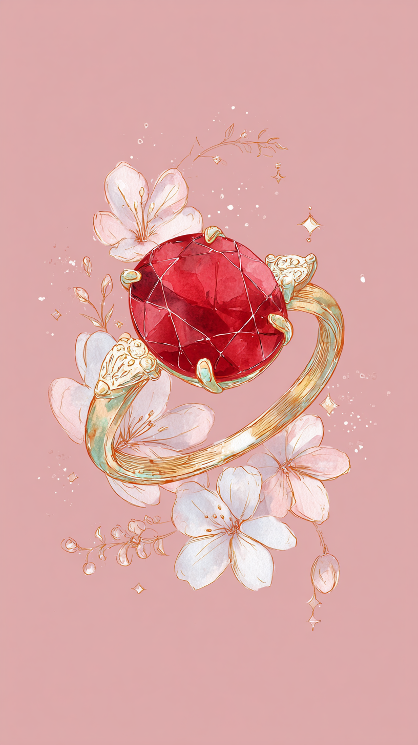 fond d'écran Rubis iphone 16 pro gratuit