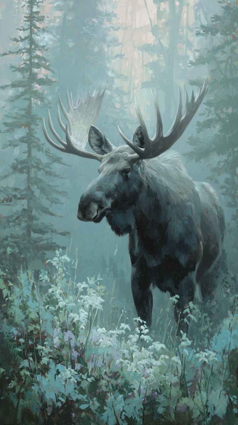 fond d'écran Alces alces iphone ios gratuit