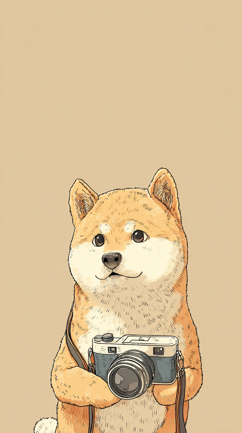 fond d'écran Shiba inu téléphone gratuit
