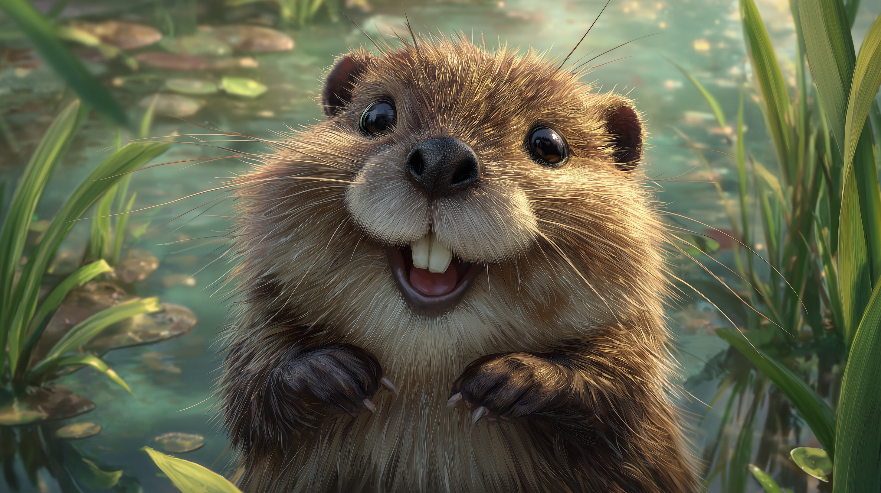 fond d'écran Castor hd 1920x1080 téléchargement gratuit