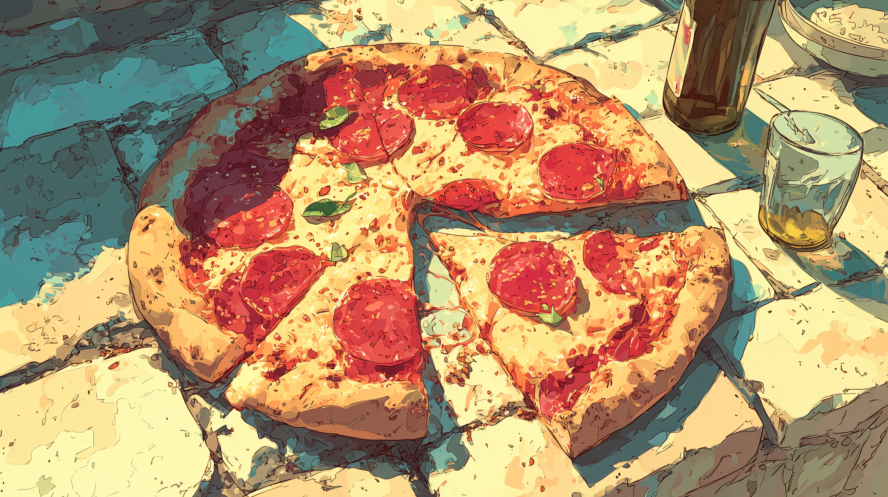 fond d'écran Pizza personnalisé téléchargement gratuit