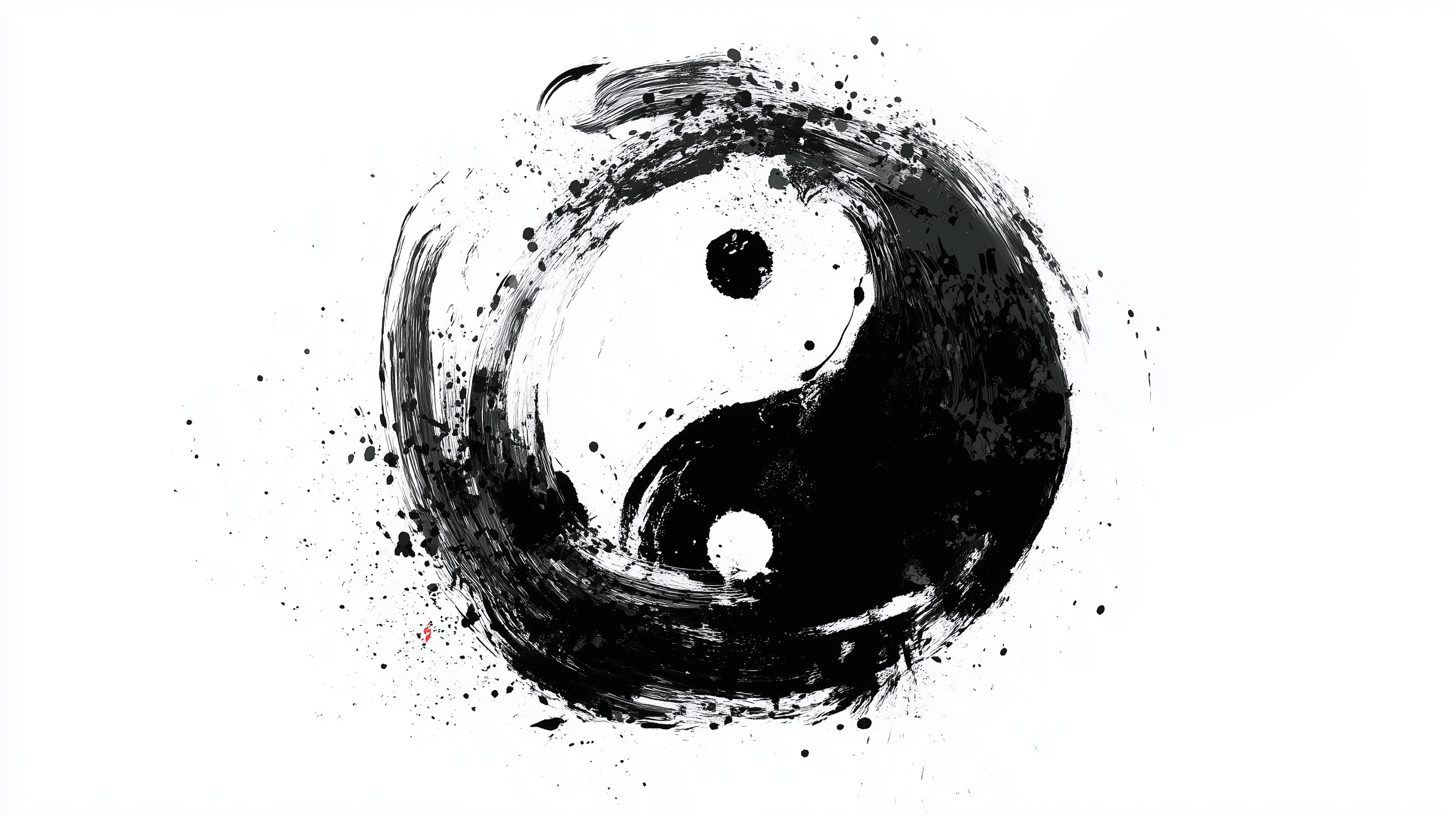 windows fond d'écran Yin et yang téléchargement gratuit