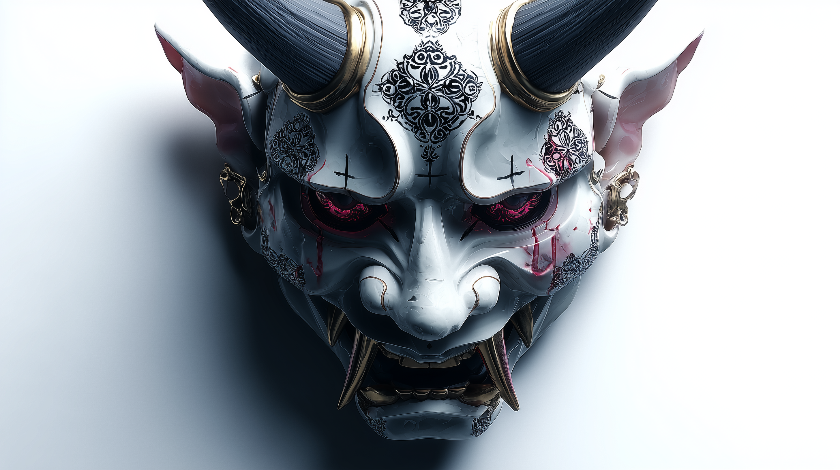 fond d'écran Masque japonais 4k 1920x1080 téléchargement gratuit