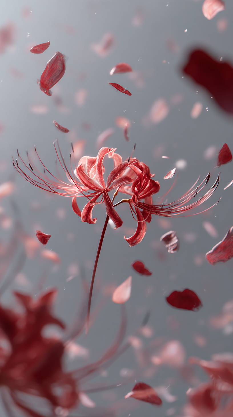 fond d'écran Lycoris radiata iphone 16 télécharger gratuit