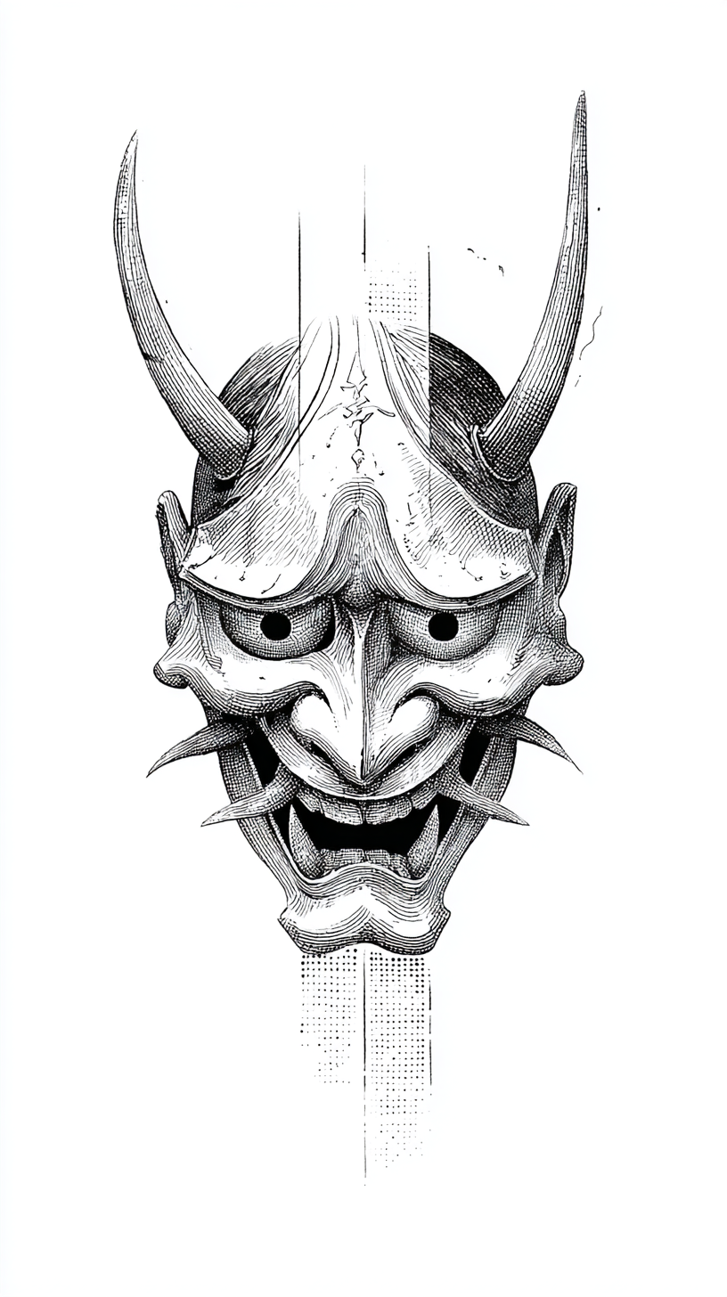 fond d'écran Masque japonais pour iphone télécharger gratuit