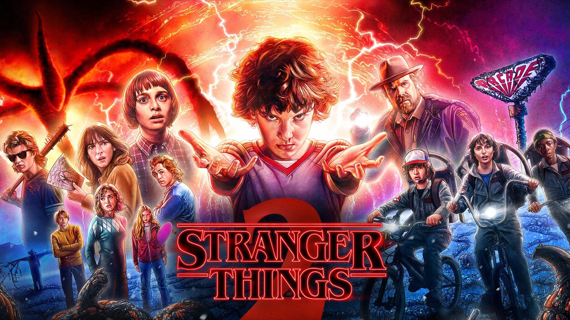 fond d'écran Stranger Things windows 11 hd téléchargement gratuit