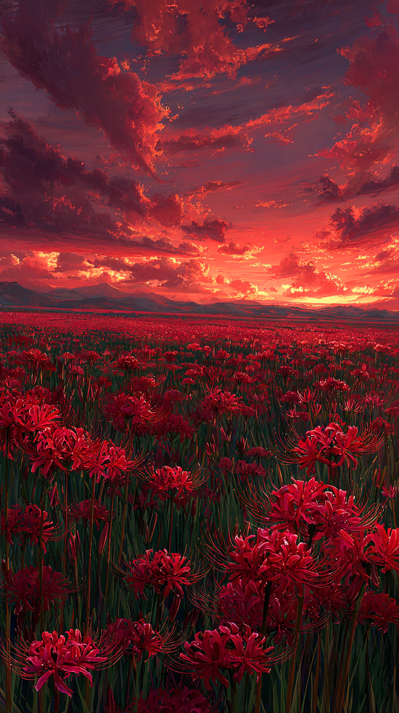 fond d'écran Lycoris radiata pour iphone gratuit