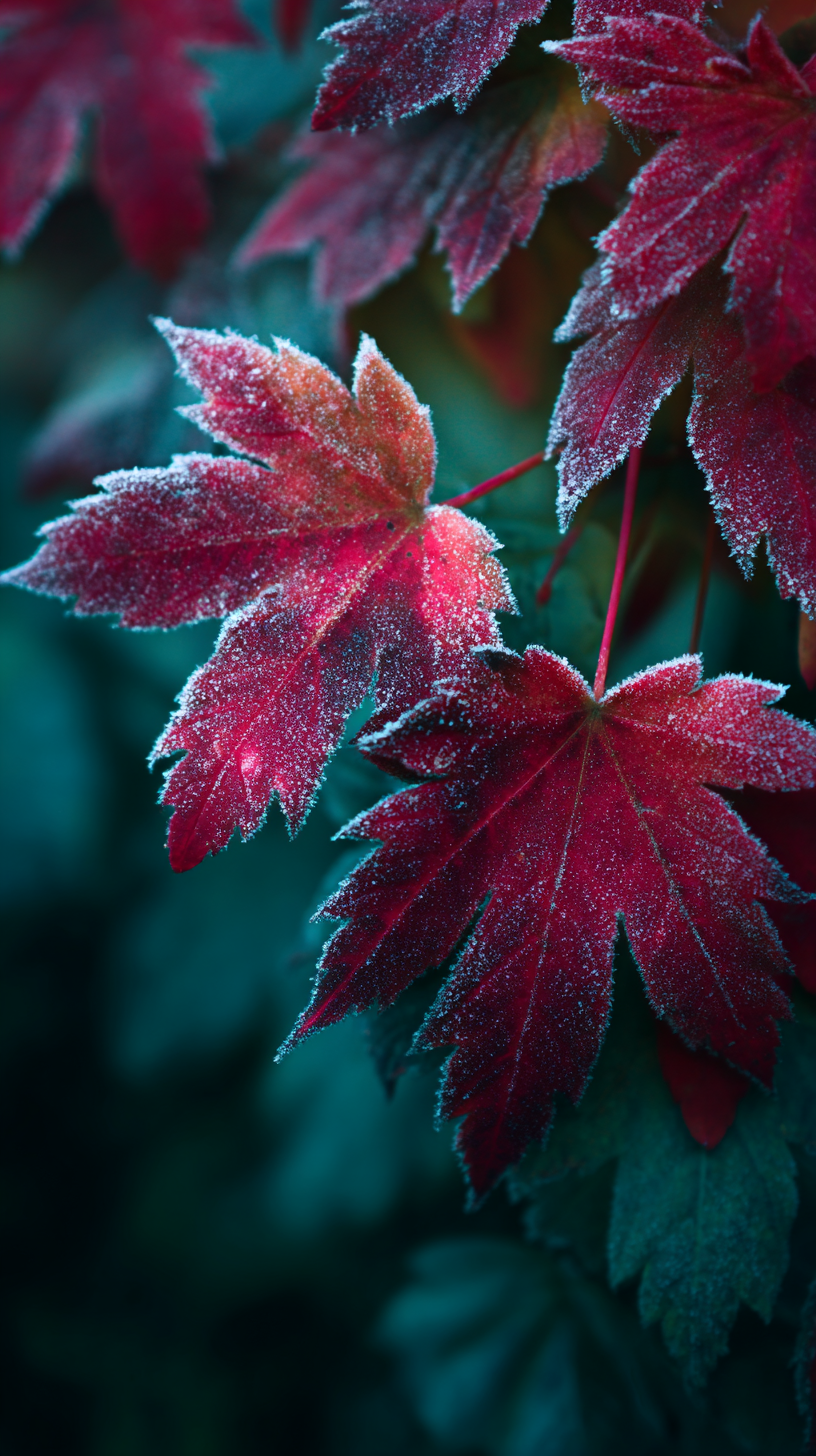 iphone fond d'écran coloriage Érable rouge gratuit