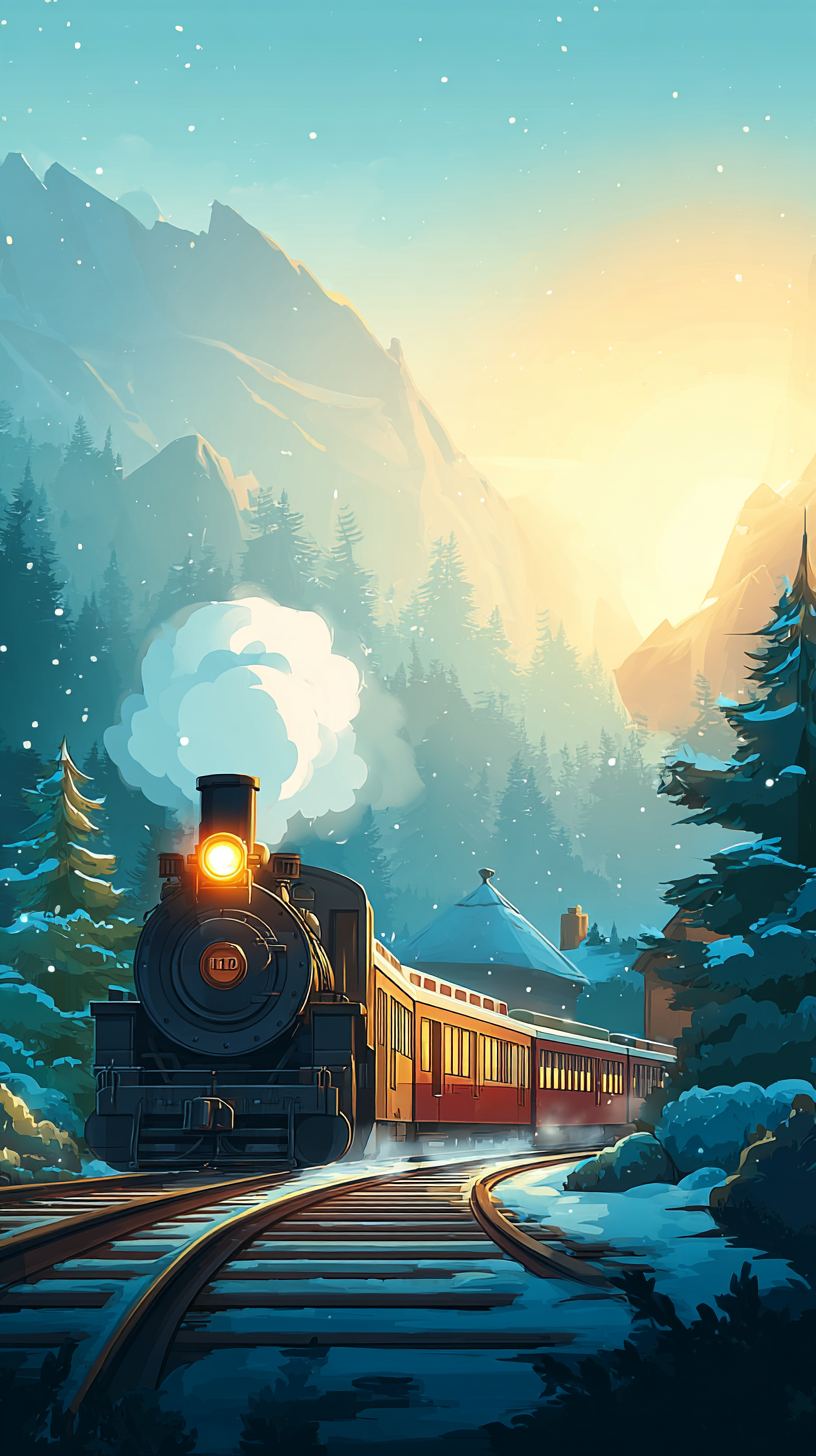 fond d'écran Train 4k iphone gratuit