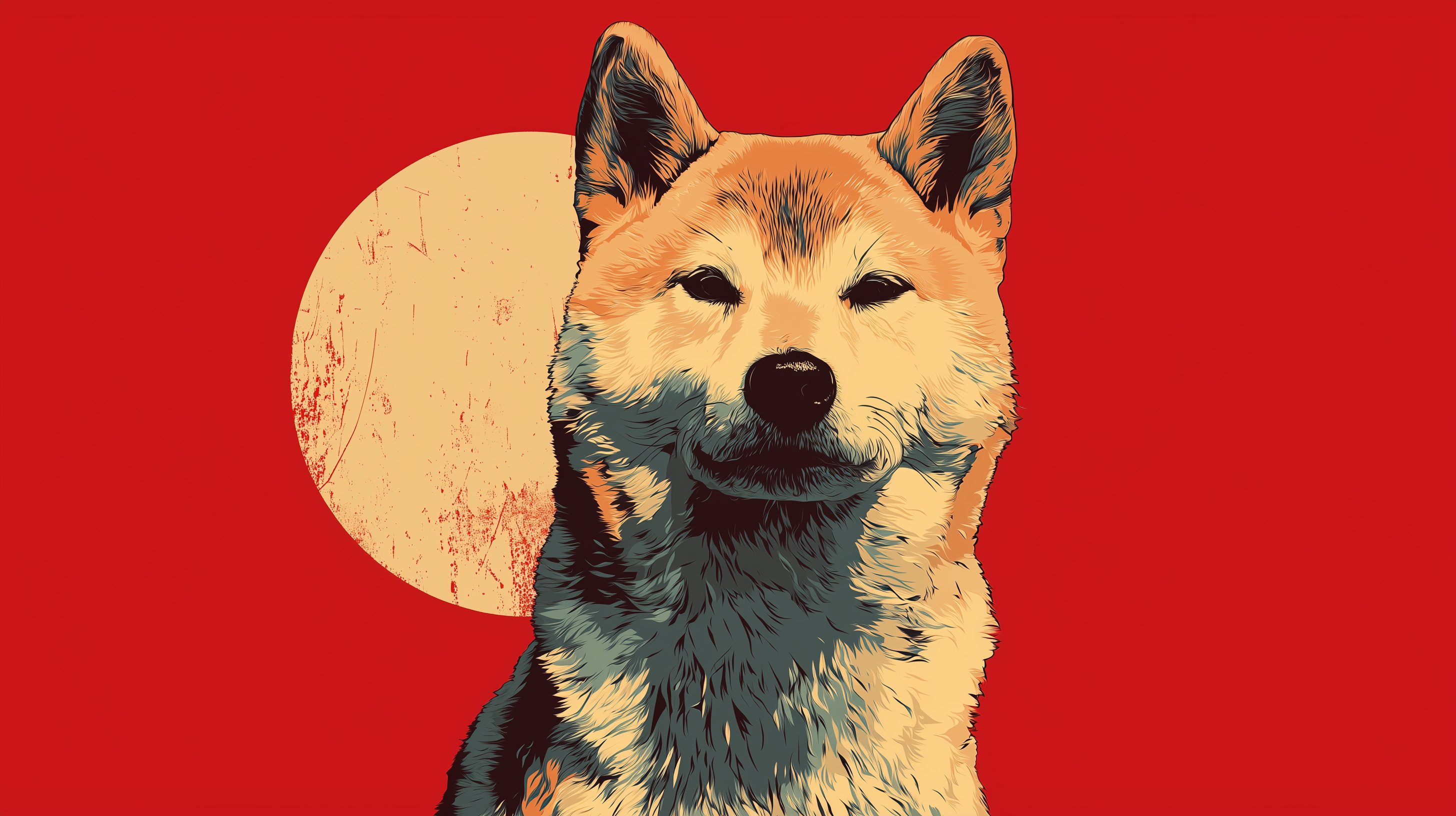 fond d'écran Shiba inu pc 4k ultra hd téléchargement gratuit