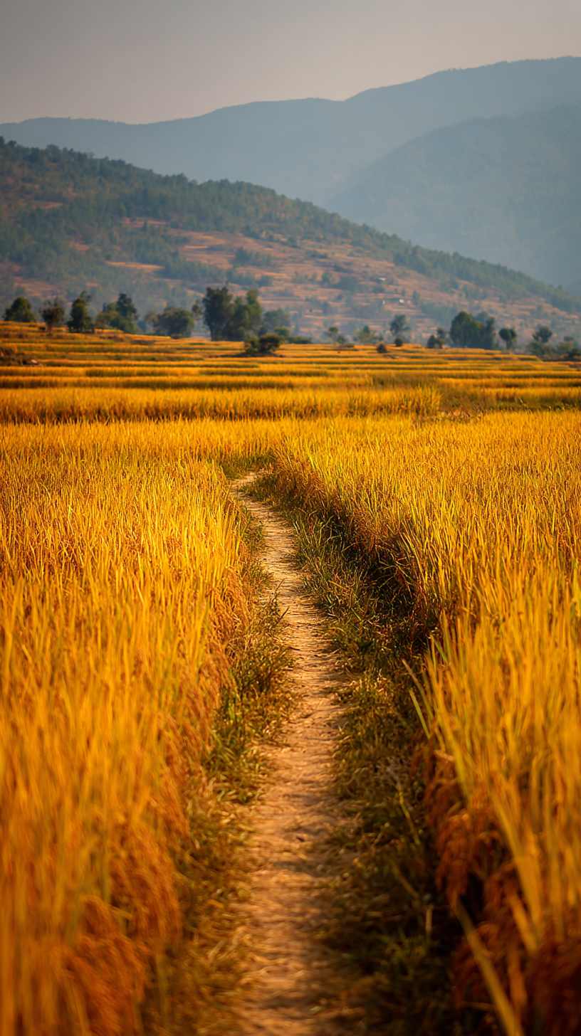fond d'écran Rizière téléphone 4k télécharger gratuit