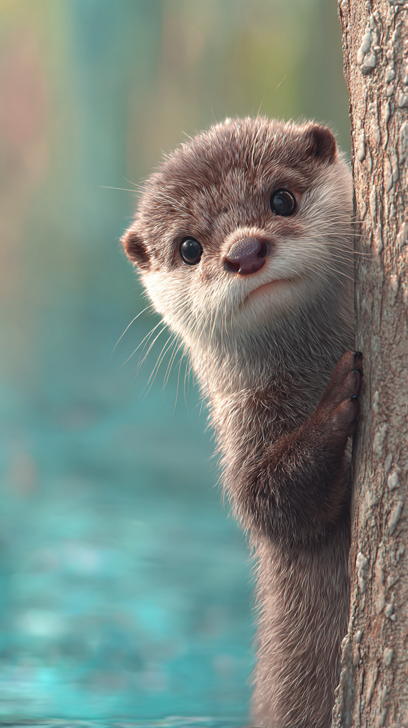 fond d'écran Loutre iphone original télécharger gratuit
