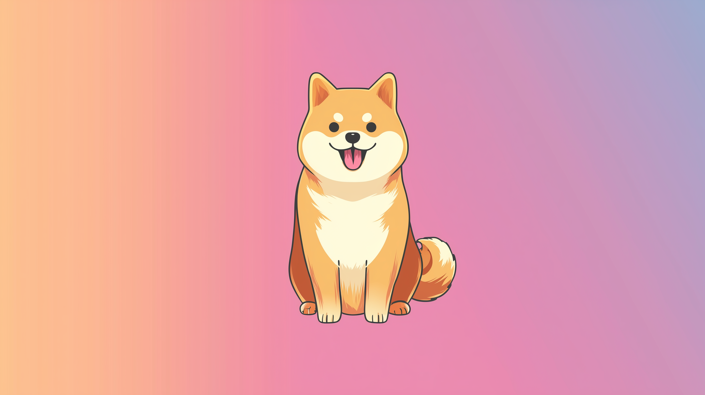 fond d'écran Shiba inu dell téléchargement gratuit