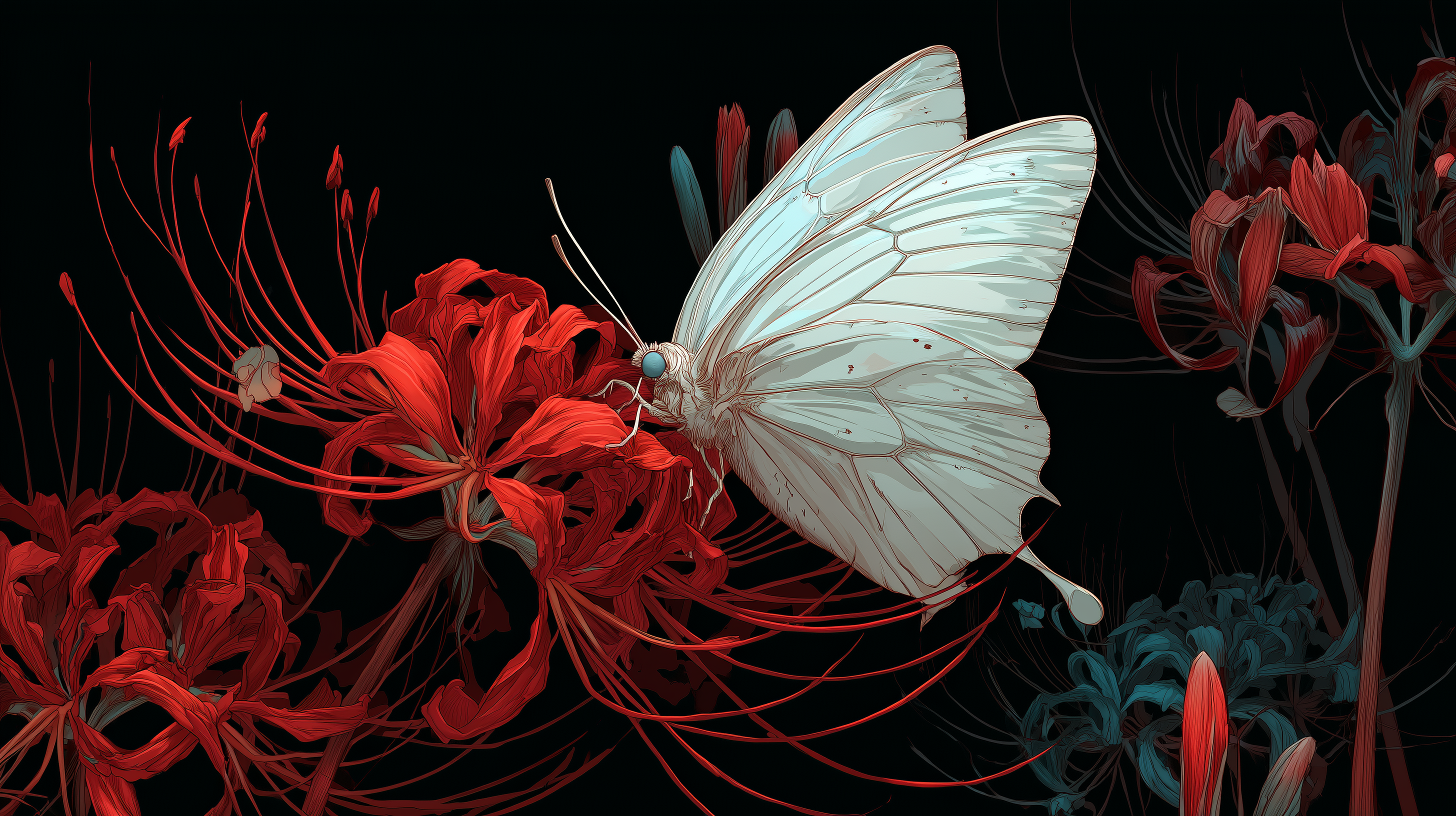 fond d'écran Lycoris radiata Razer téléchargement gratuit