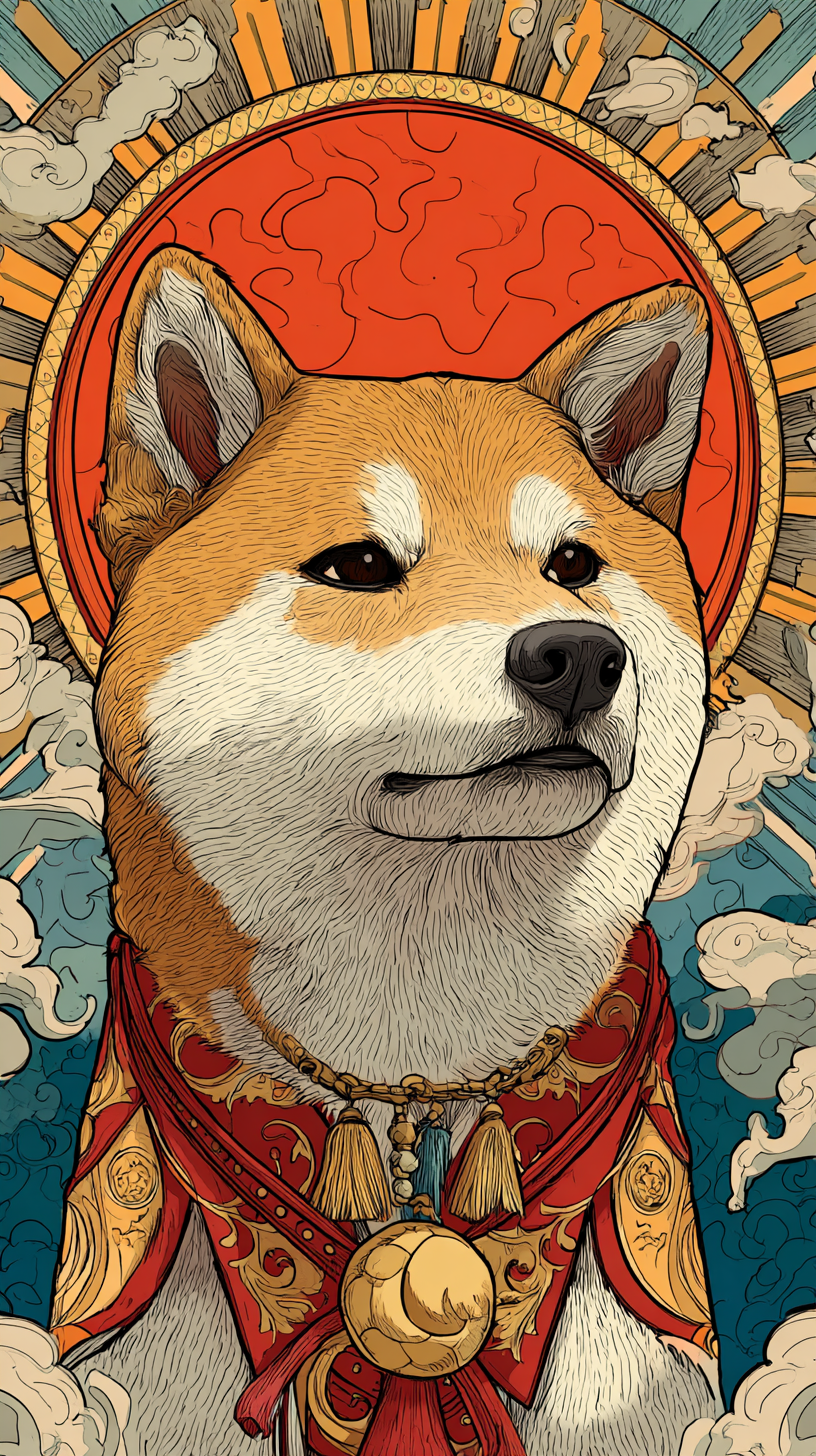 fond d'écran Shiba inu iphone 12 gratuit