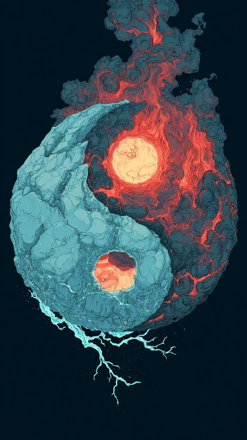 fond d'écran Yin et yang gratuit pour tablette android télécharger haute qualité