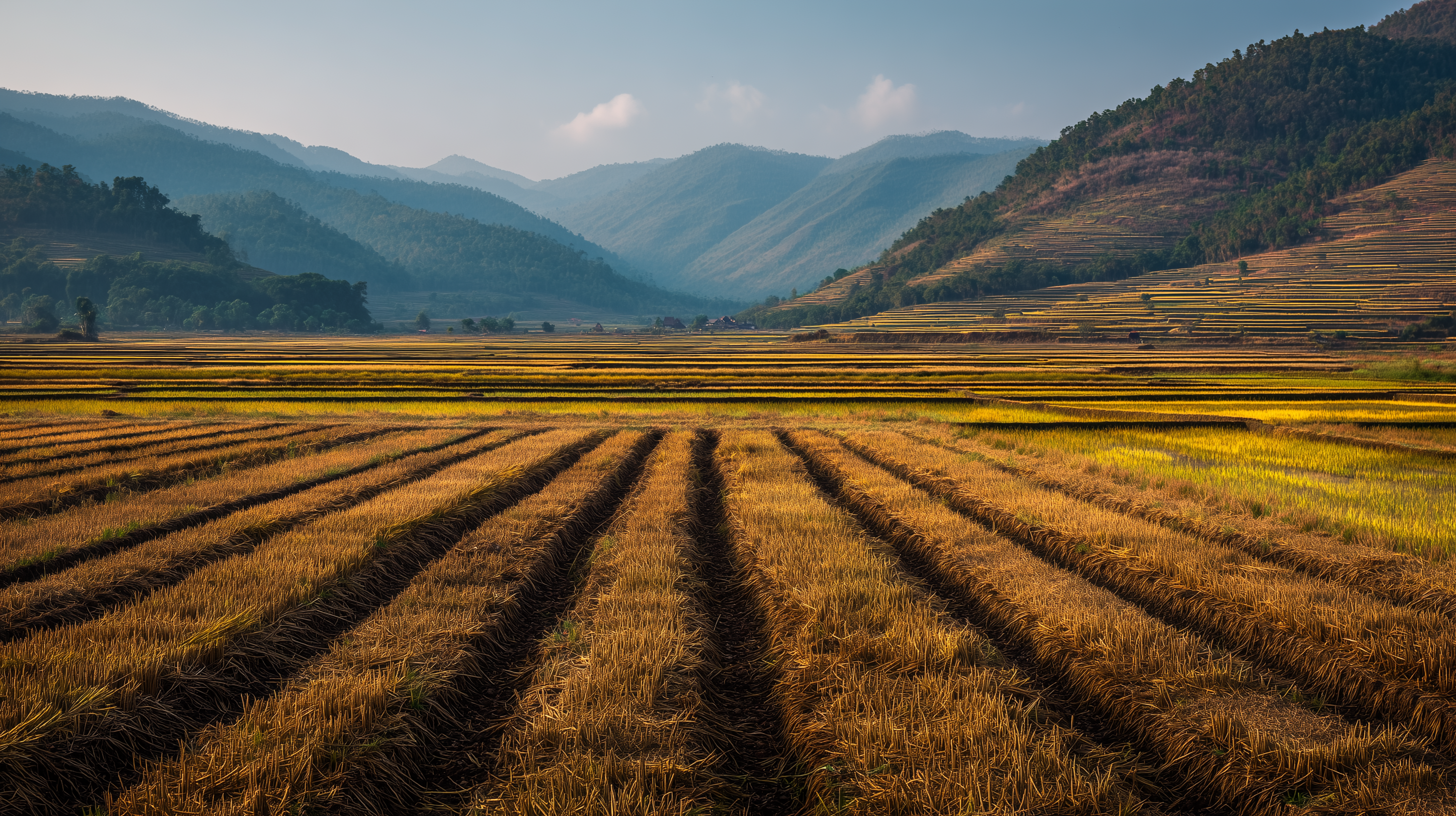 image fond d'écran Rizière pc téléchargement gratuit
