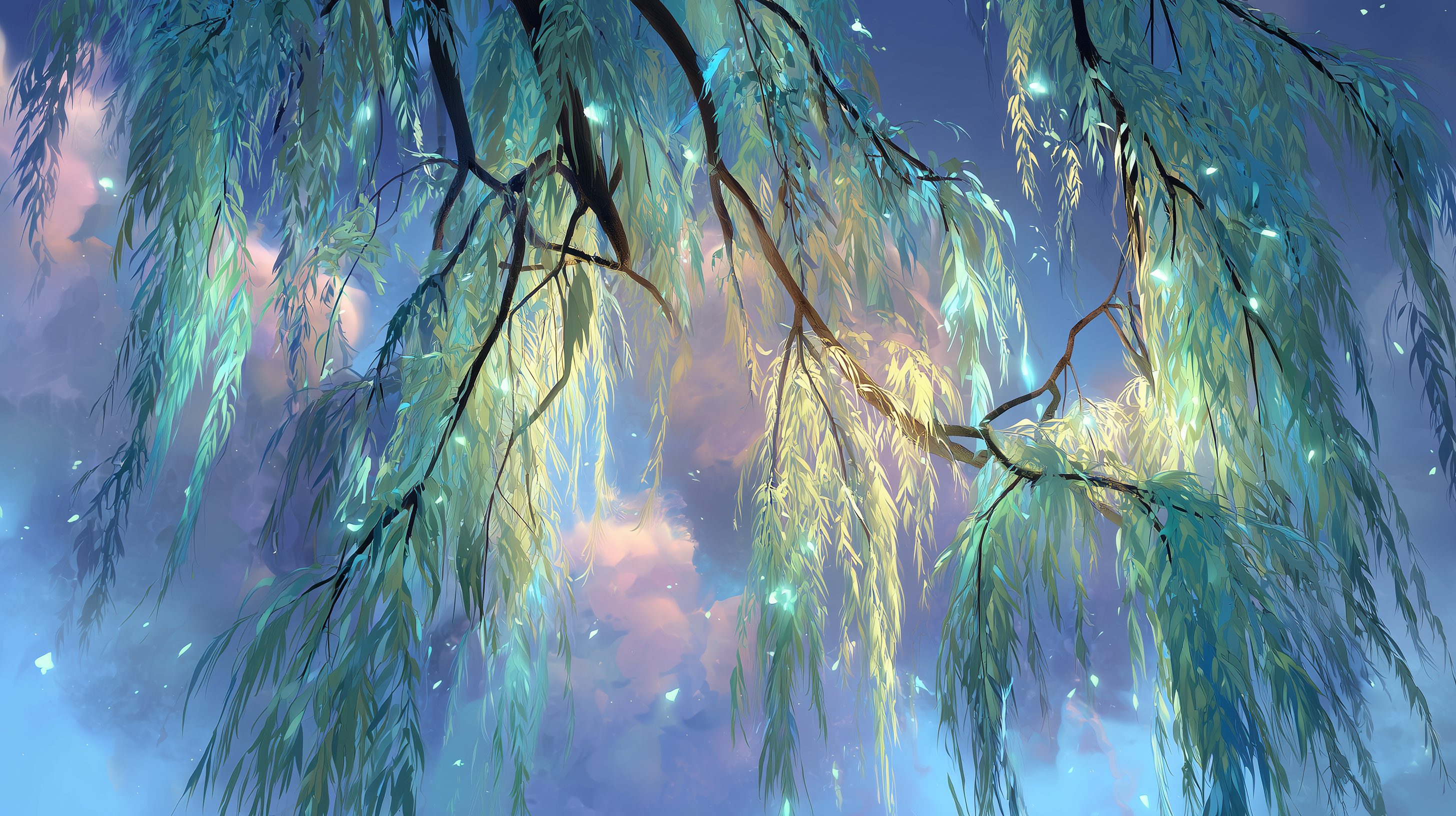 fond d'écran Saule 3840x1440 téléchargement gratuit