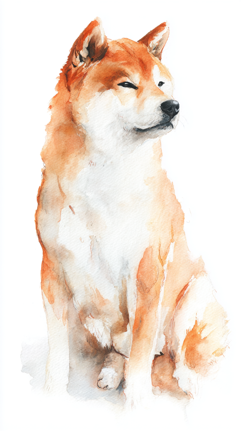 fond d'écran Shiba inu téléphone gratuit sans filigrane