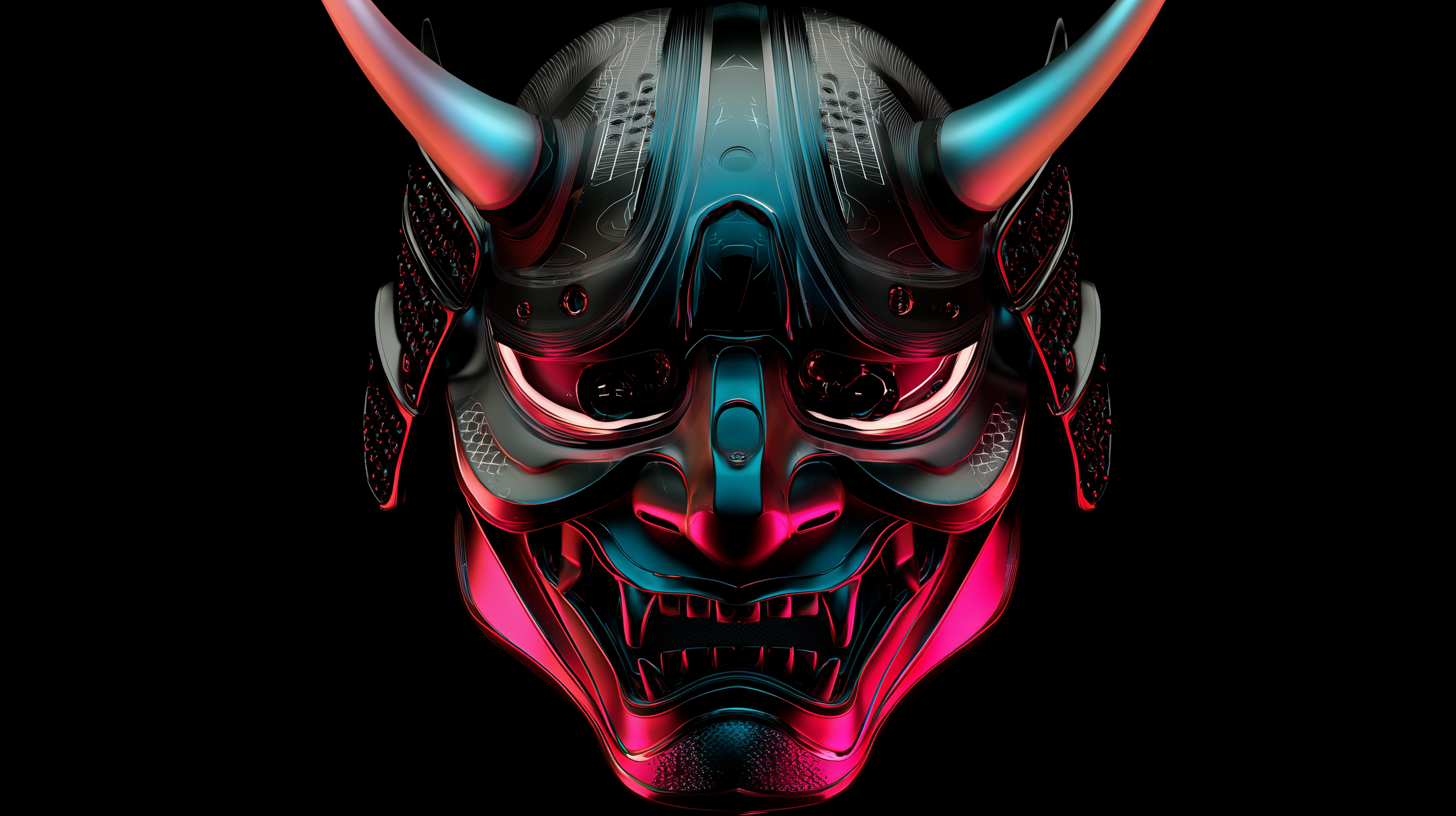 fond d'écran Masque japonais 5k téléchargement gratuit