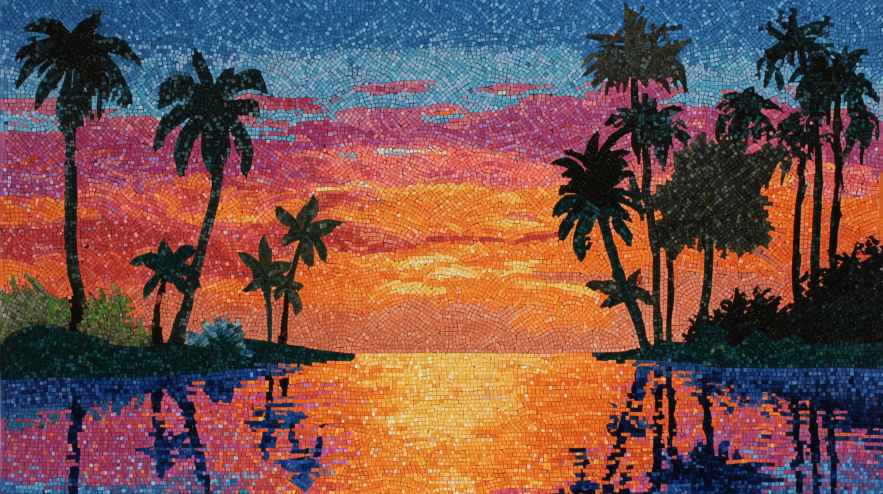 fond d'écran Mosaïque ultra hd 4k téléchargement gratuit