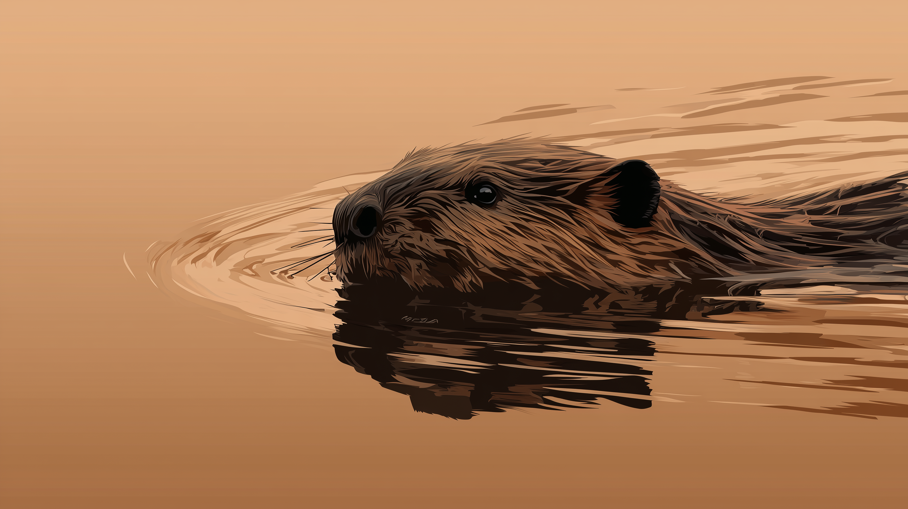 fond d'écran Castor pc windows téléchargement gratuit