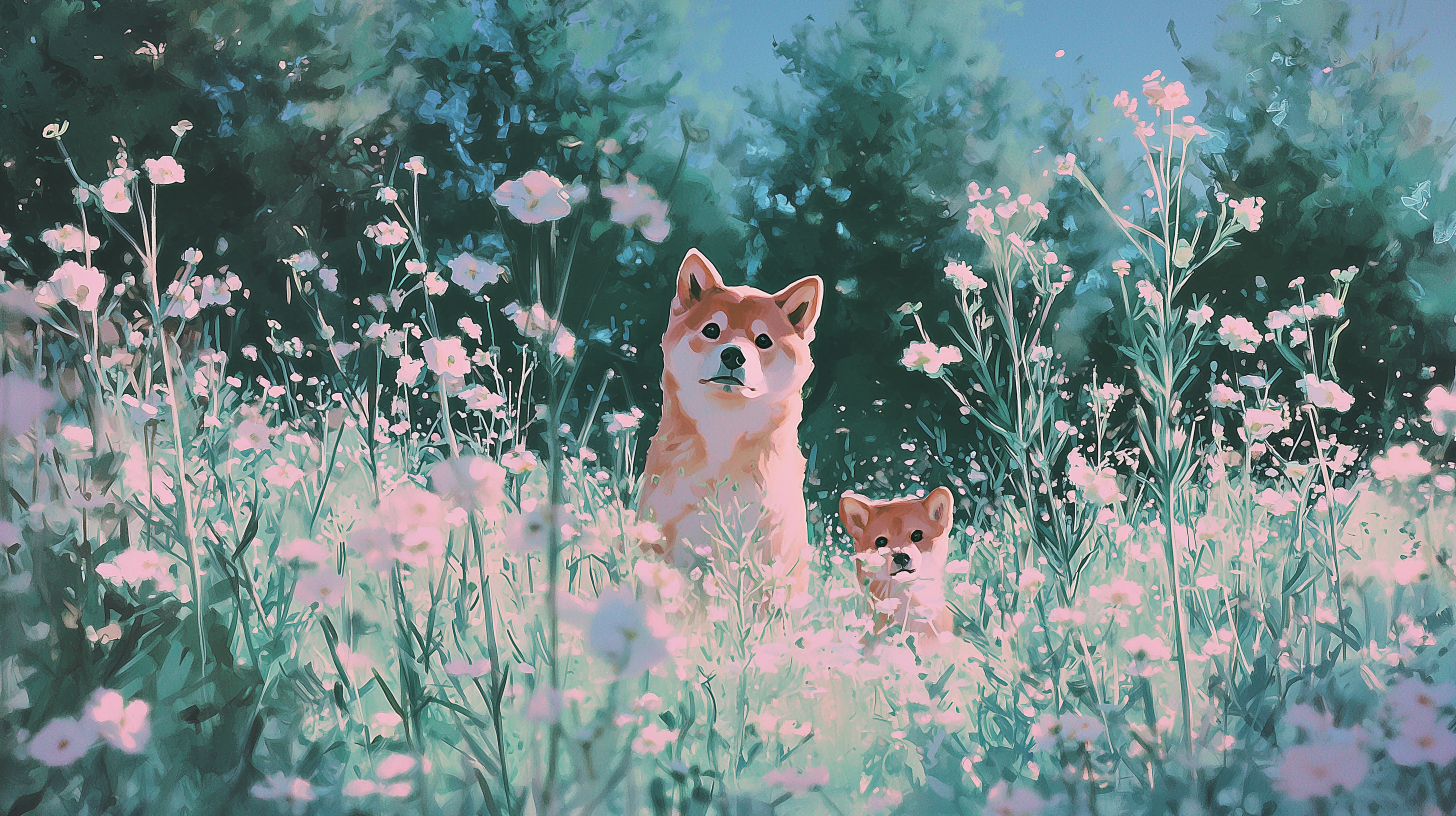 fond d'écran Shiba inu 1440p téléchargement gratuit