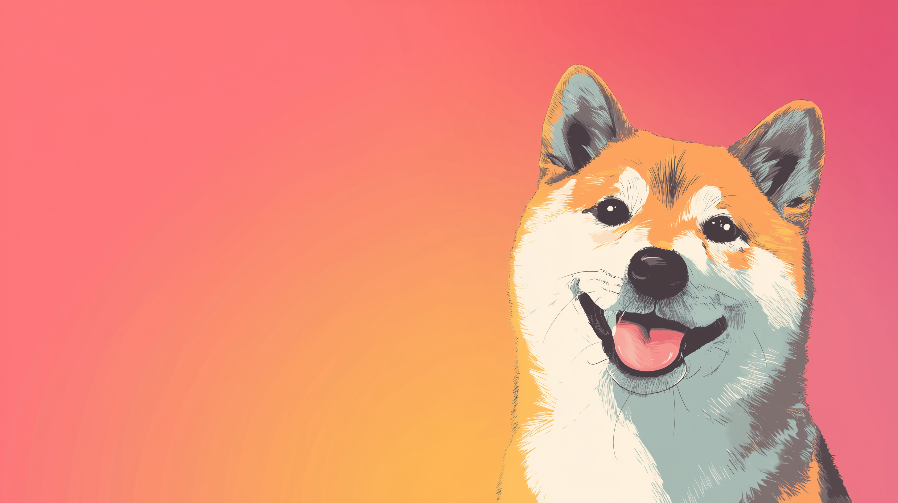 fond d'écran Shiba inu windows 10 téléchargement gratuit