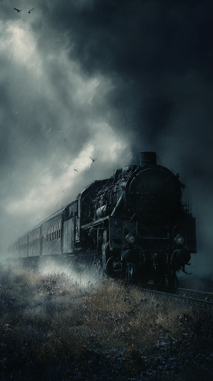 fond d'écran Train iphone 15 pro télécharger gratuit