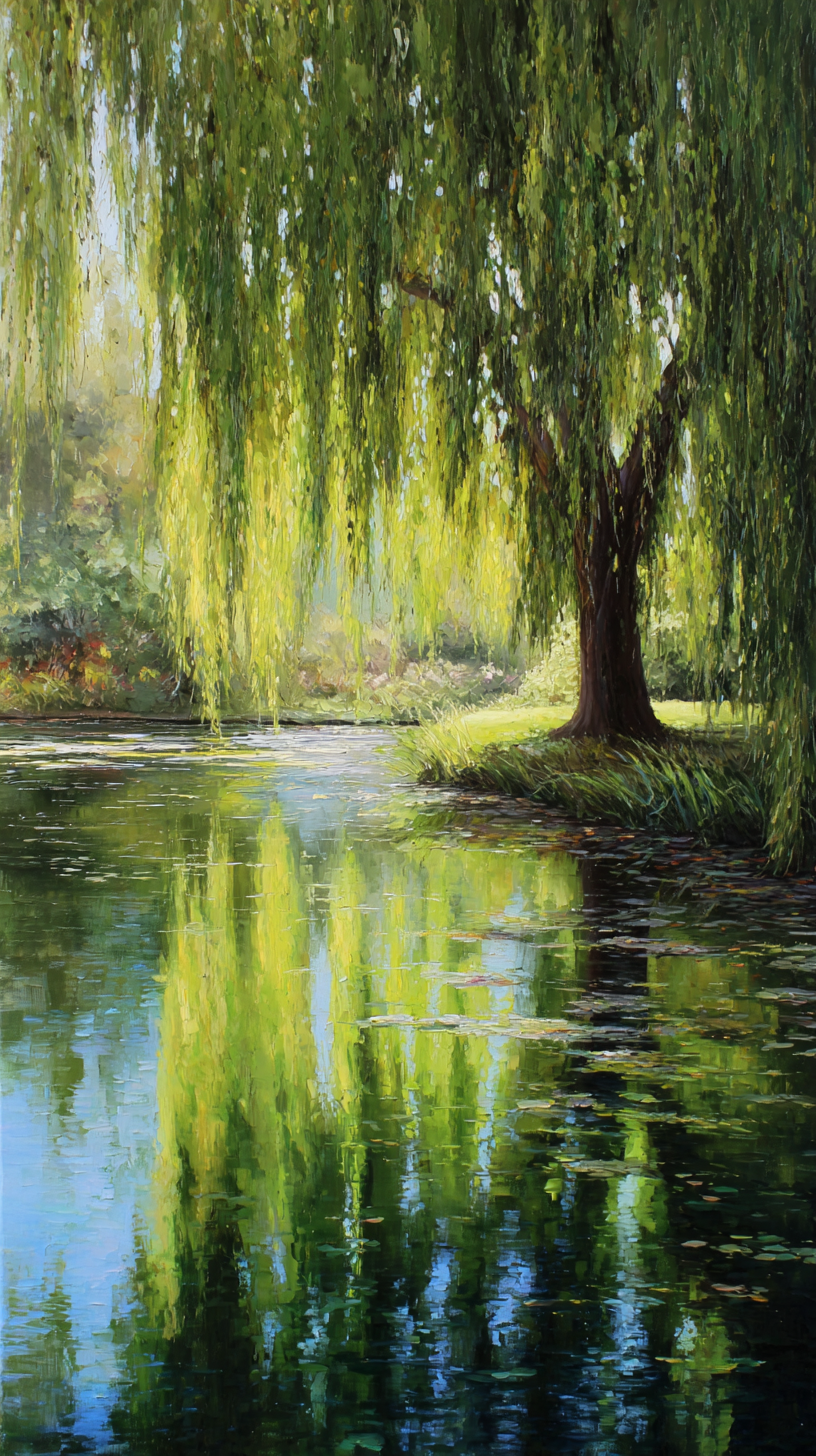 fond d'écran Saule iphone 16 gratuit