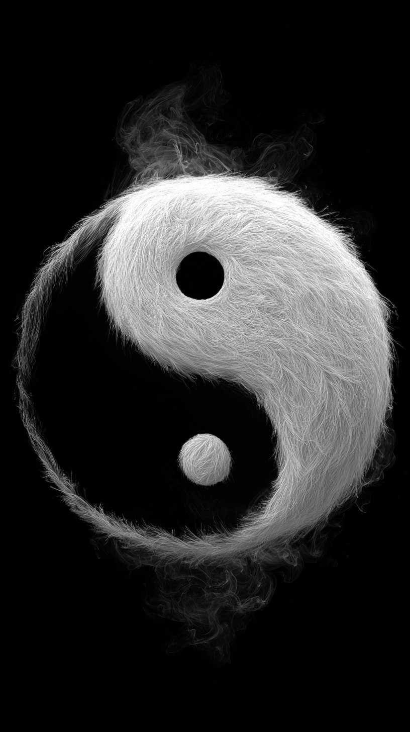 fond d'écran Yin et yang pour tablette android gratuit