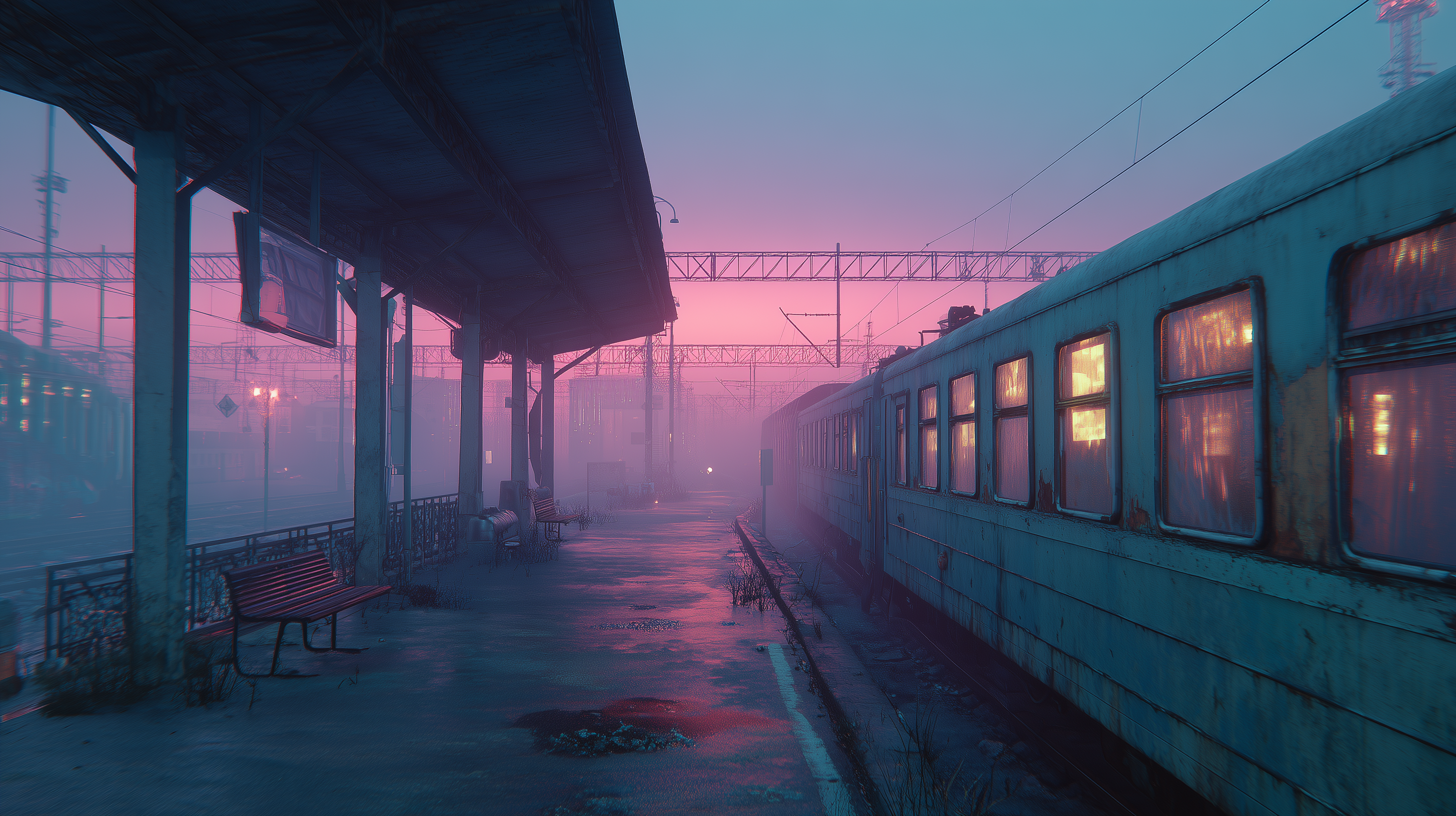 fond d'écran Train 4k windows 10 téléchargement gratuit