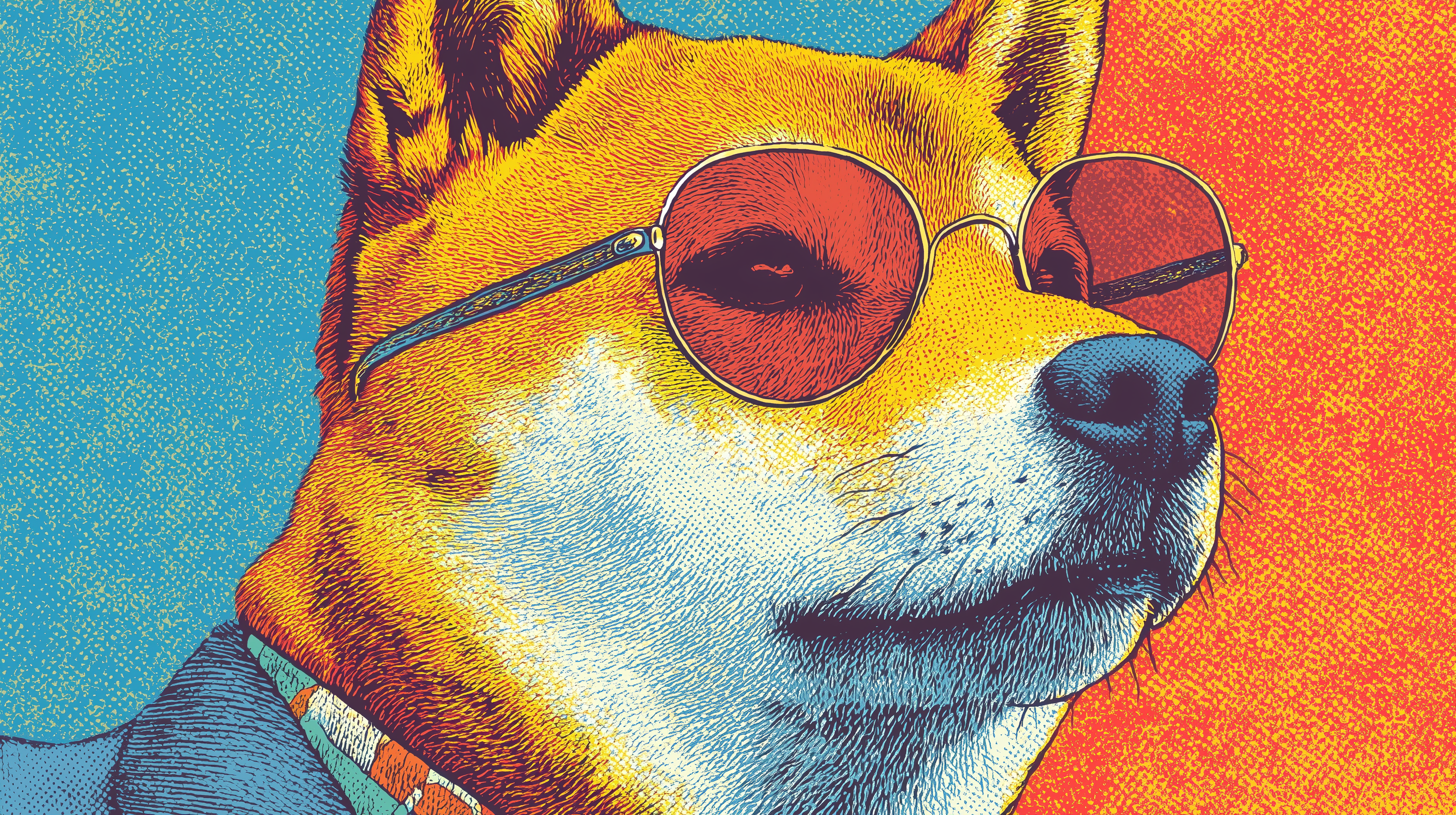 fond d'écran Shiba inu windows 10 téléchargement gratuit