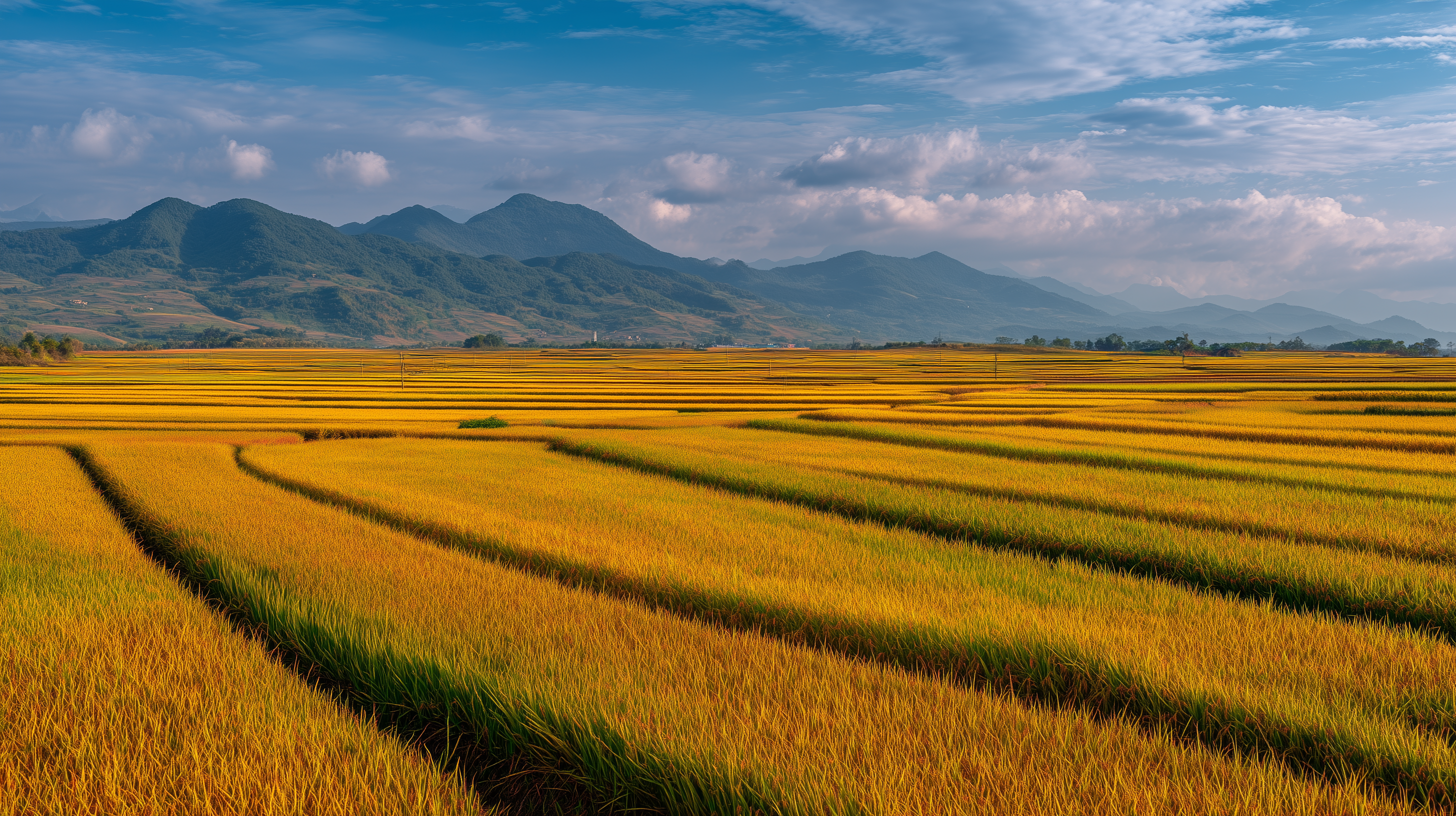 fond d'écran Rizière pc 5120x2880 téléchargement gratuit