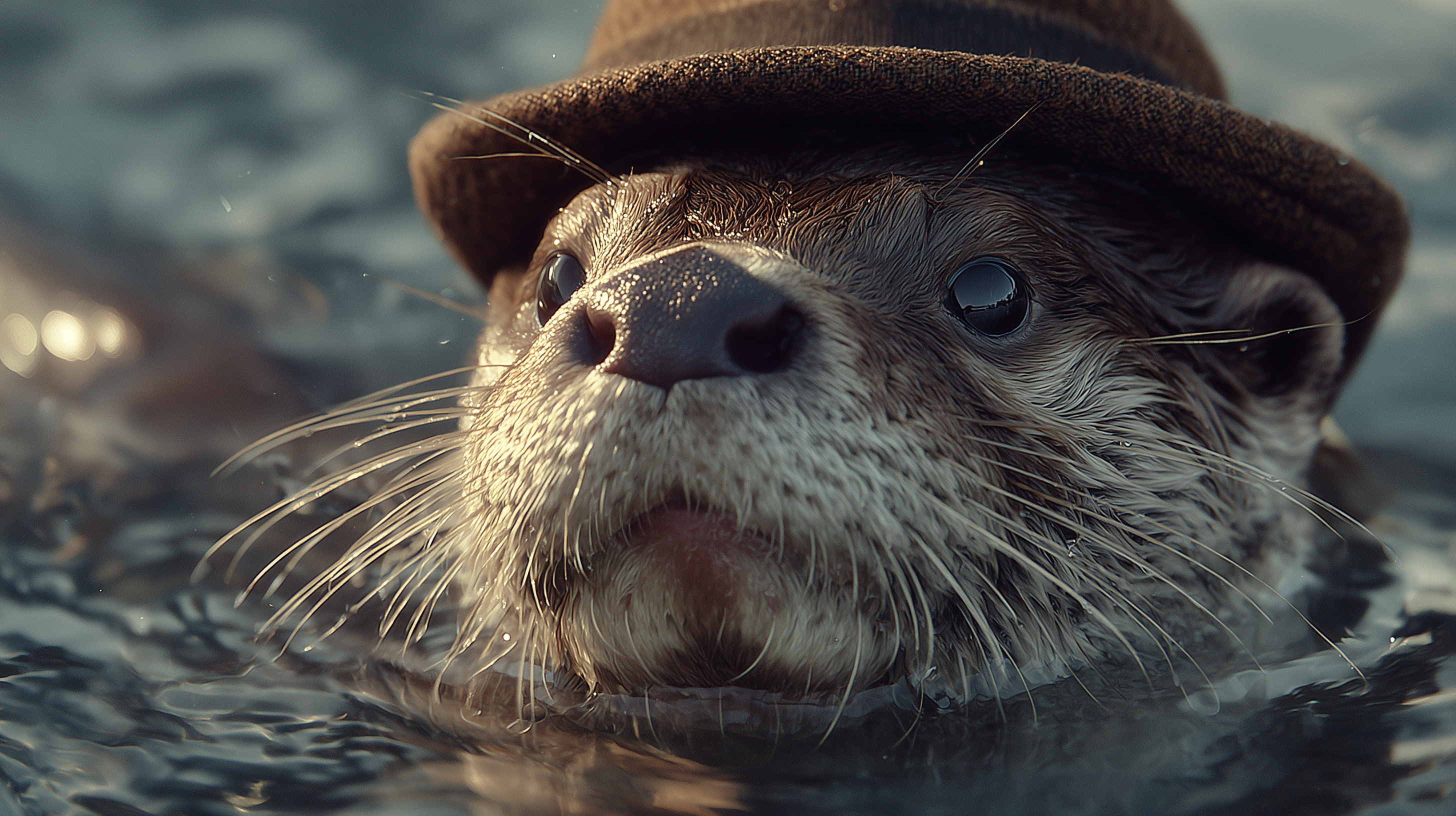 fond d'écran Loutre 2560x1440 hd téléchargement gratuit
