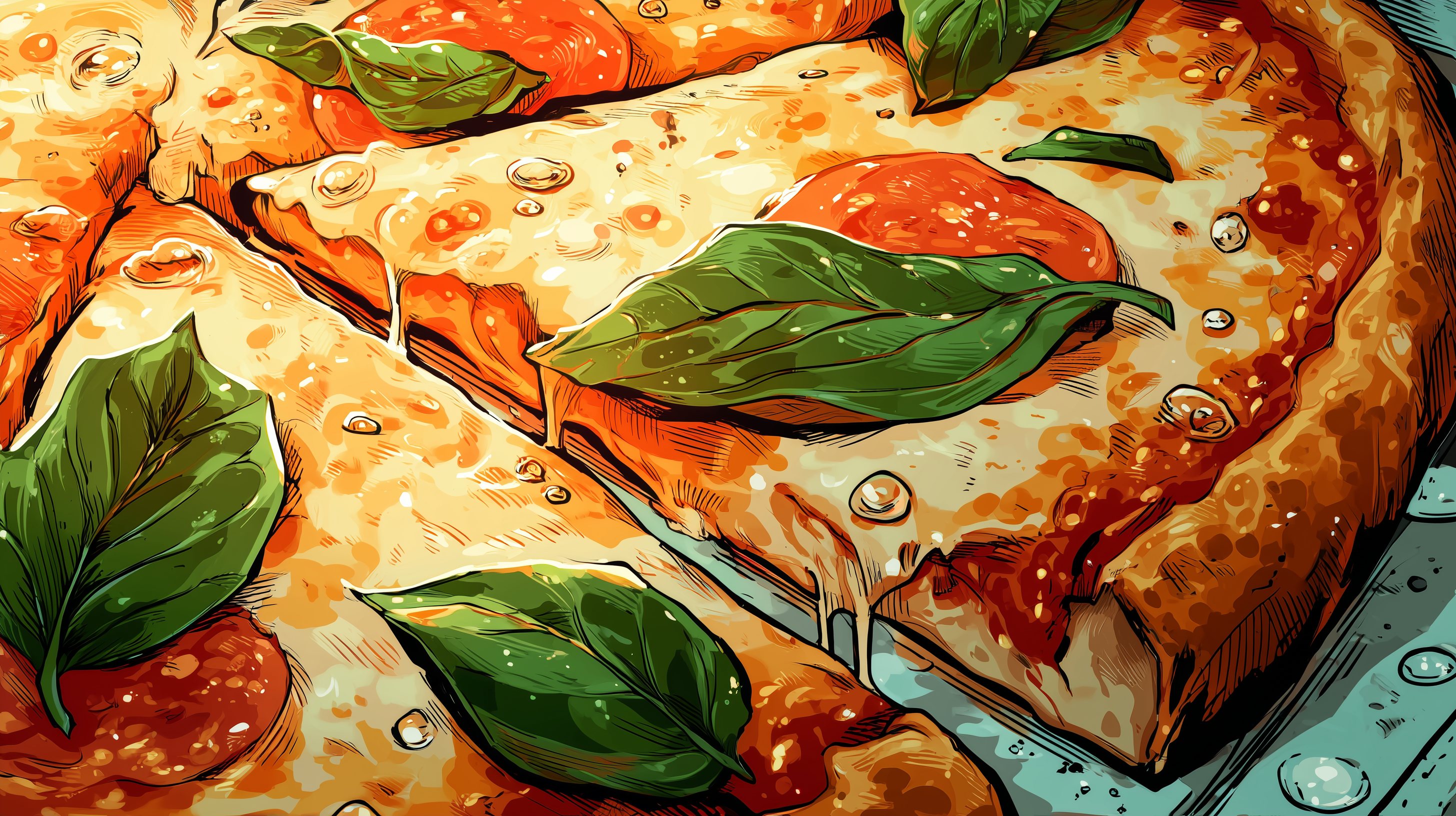 fond d'écran Pizza pc 1920x1080 4k téléchargement gratuit