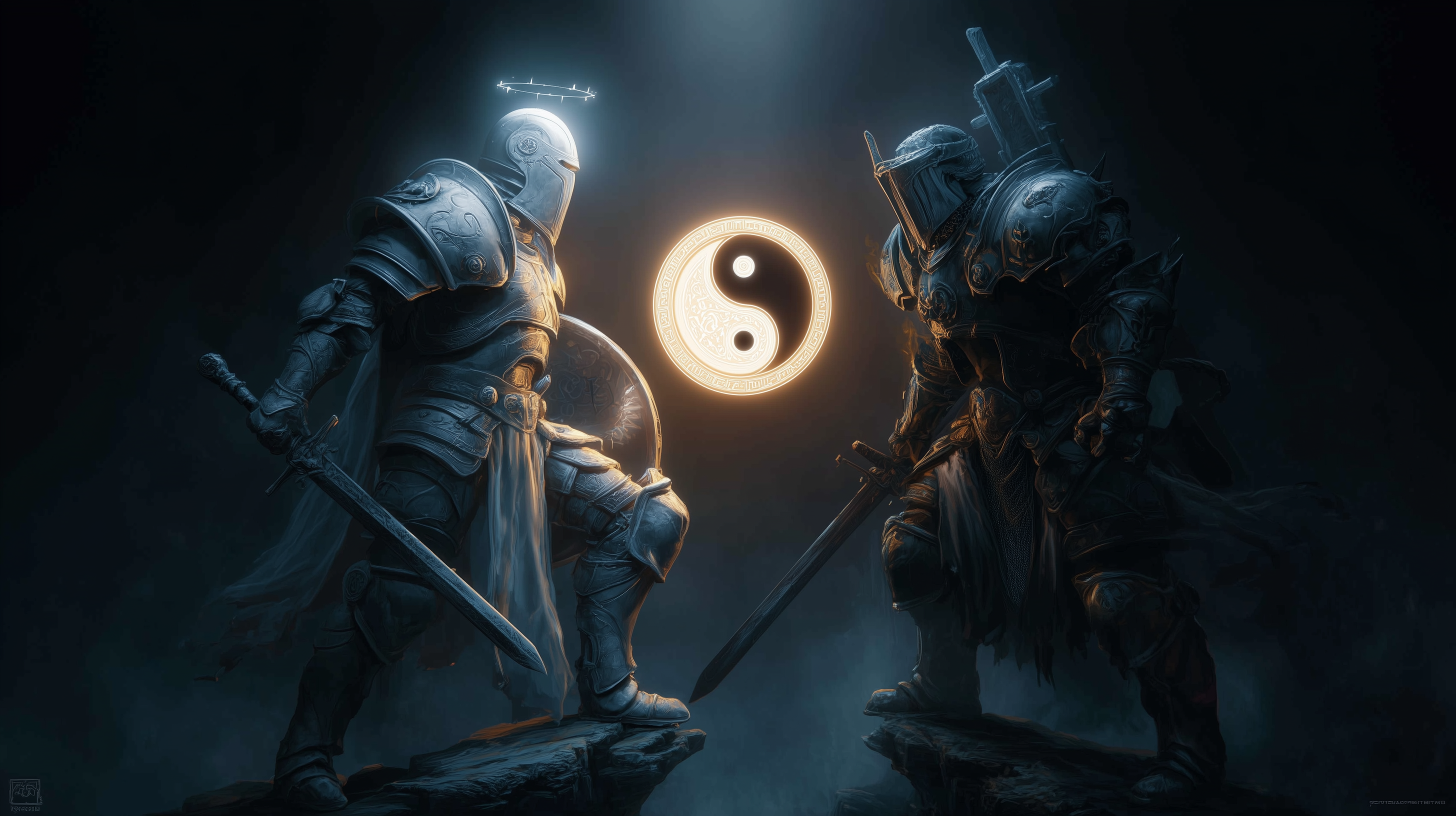 fond d'écran Yin et yang 2560x1440 hd téléchargement gratuit