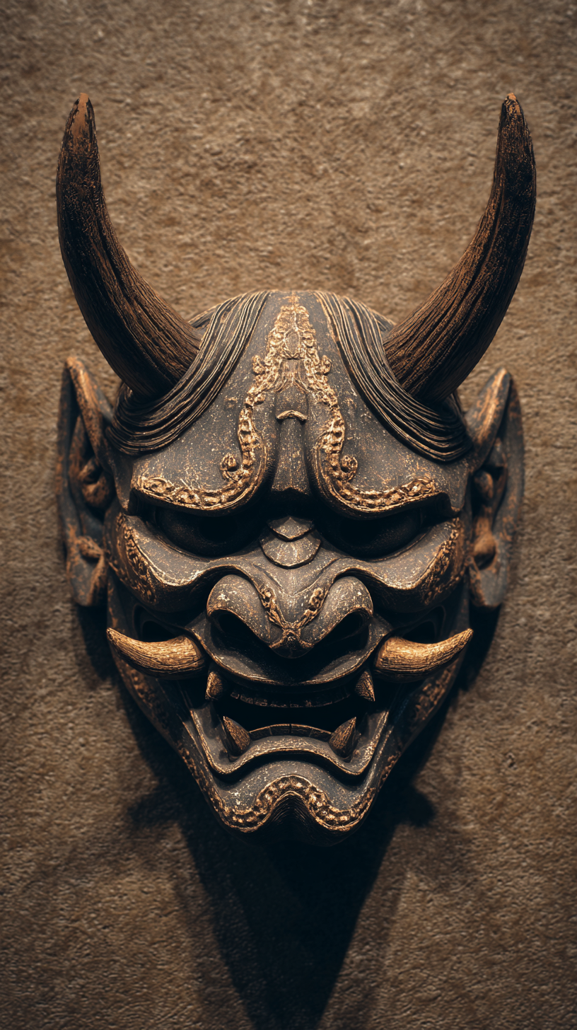 fond d'écran Masque japonais téléphone OnePlus télécharger gratuit